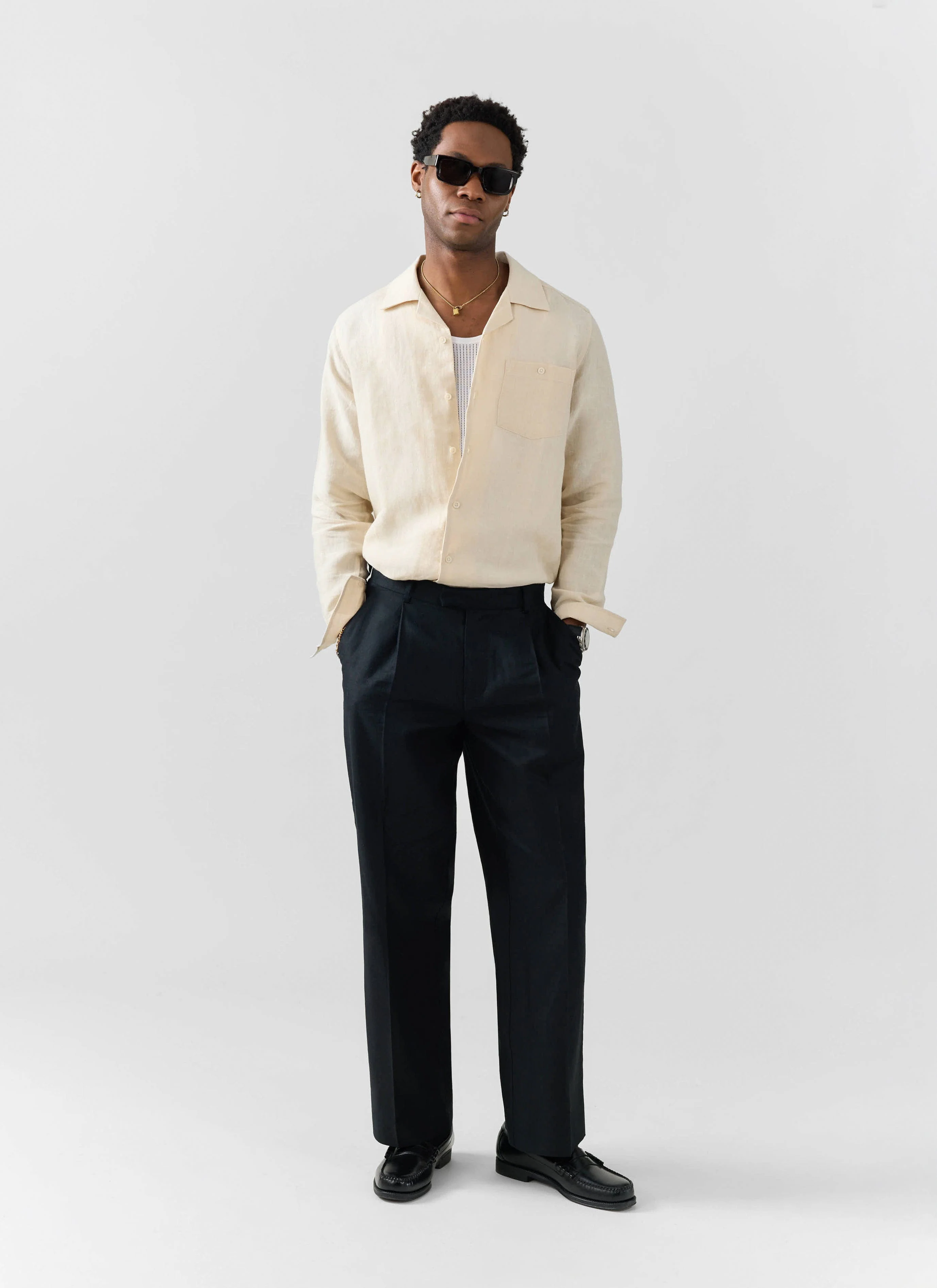 1957-long-sleeve-cuban-linen-shirt-cream-4.webp Long Sleeve Cuban Linen Shirt | Cream