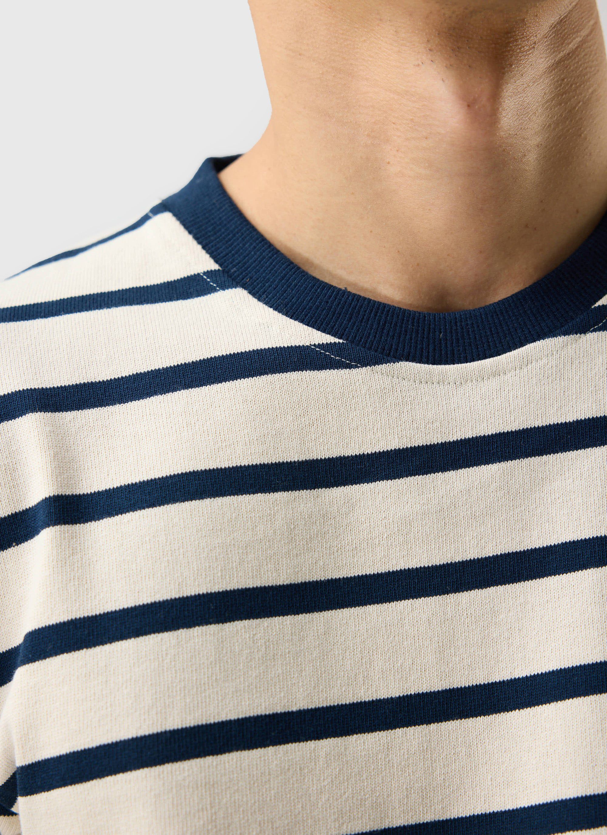2128-breton-stripe-t-shirt-organic-cotton-cream-with-navy-5.jpg Breton Stripe T Shirt | Organic Cotton | Cream with Navy
