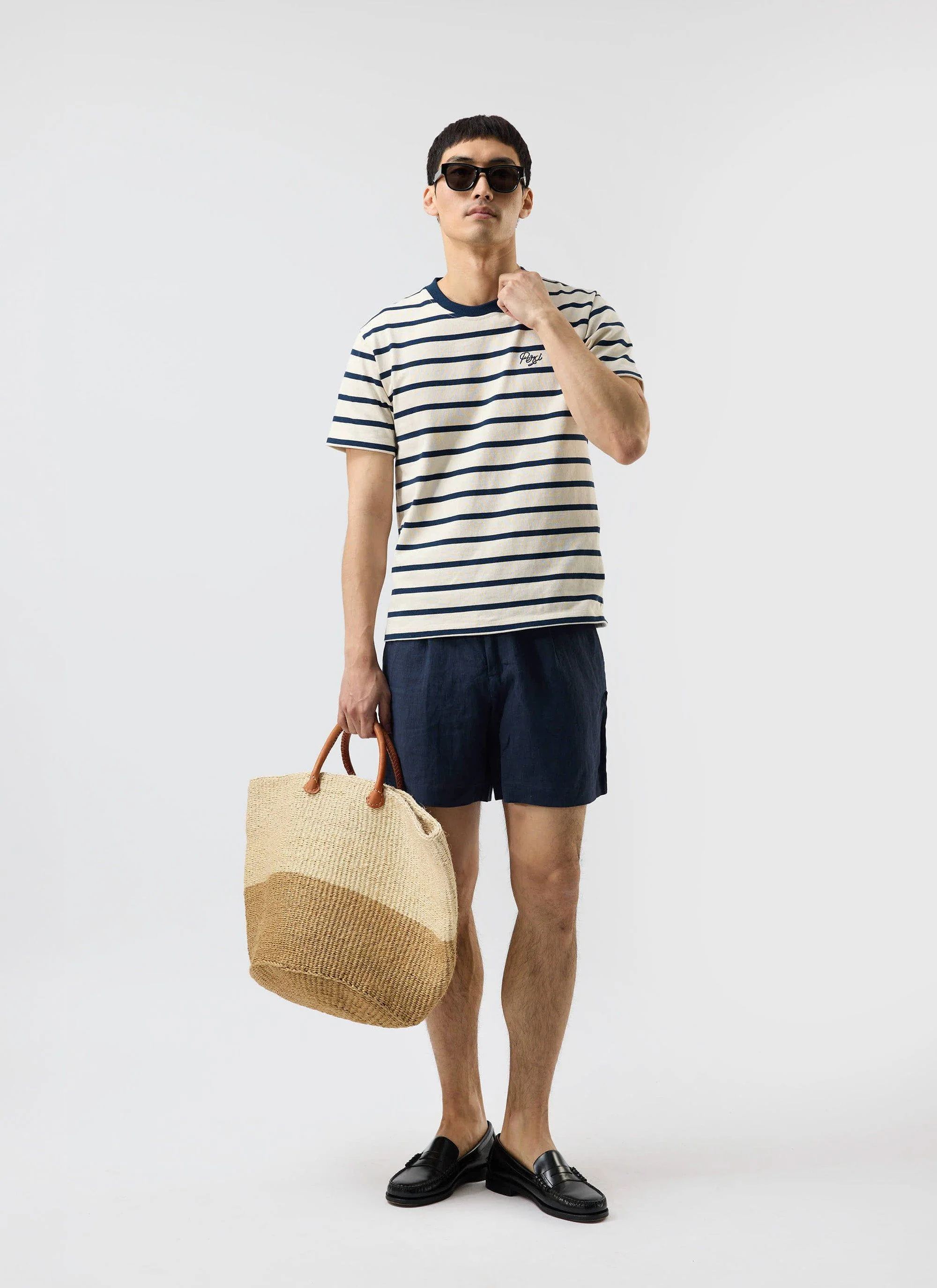 2128-breton-stripe-t-shirt-organic-cotton-cream-with-navy-6.webp Breton Stripe T Shirt | Organic Cotton | Cream with Navy