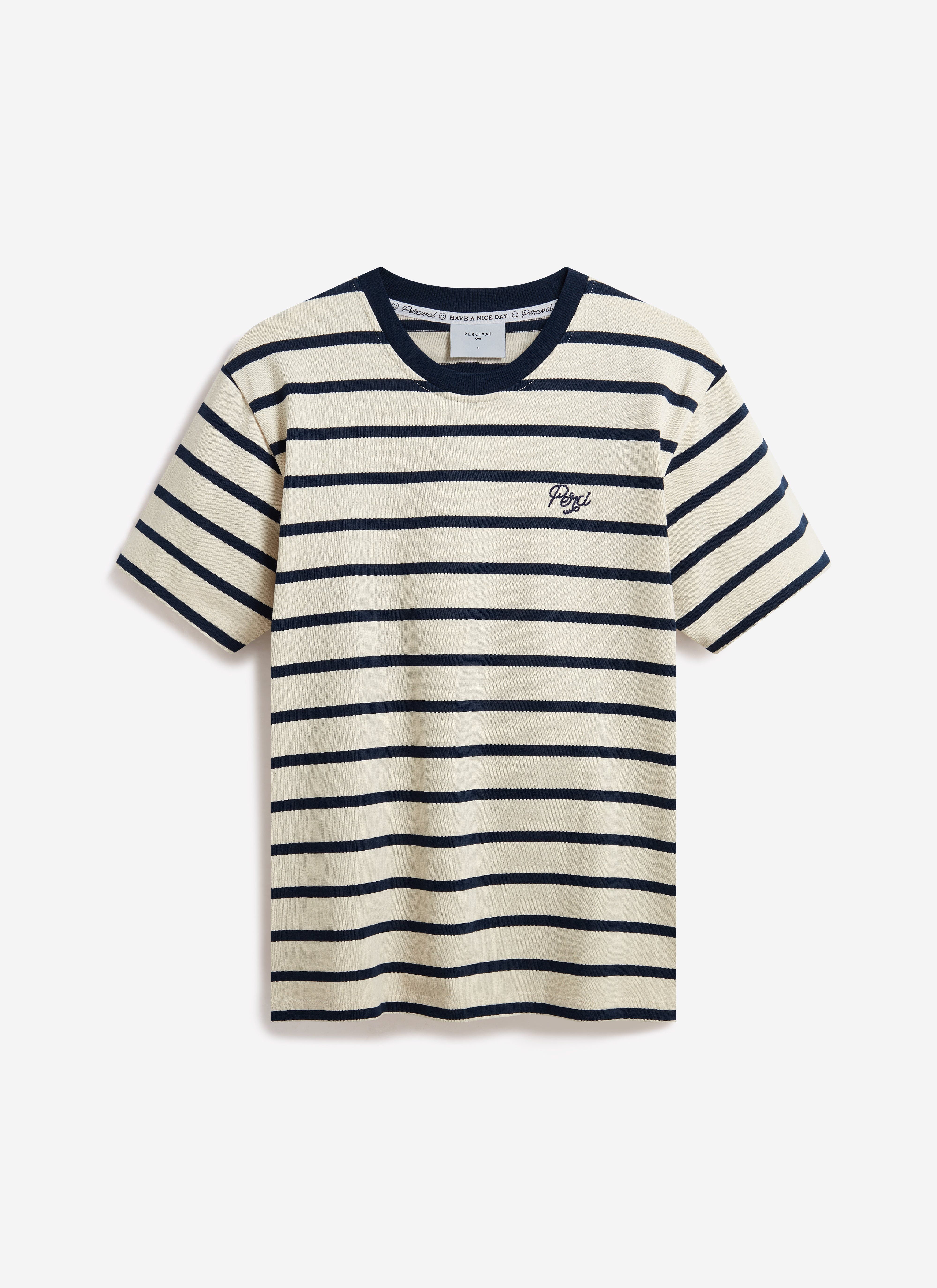 2128-breton-stripe-t-shirt-organic-cotton-cream-with-navy-8.jpg Breton Stripe T Shirt | Organic Cotton | Cream with Navy
