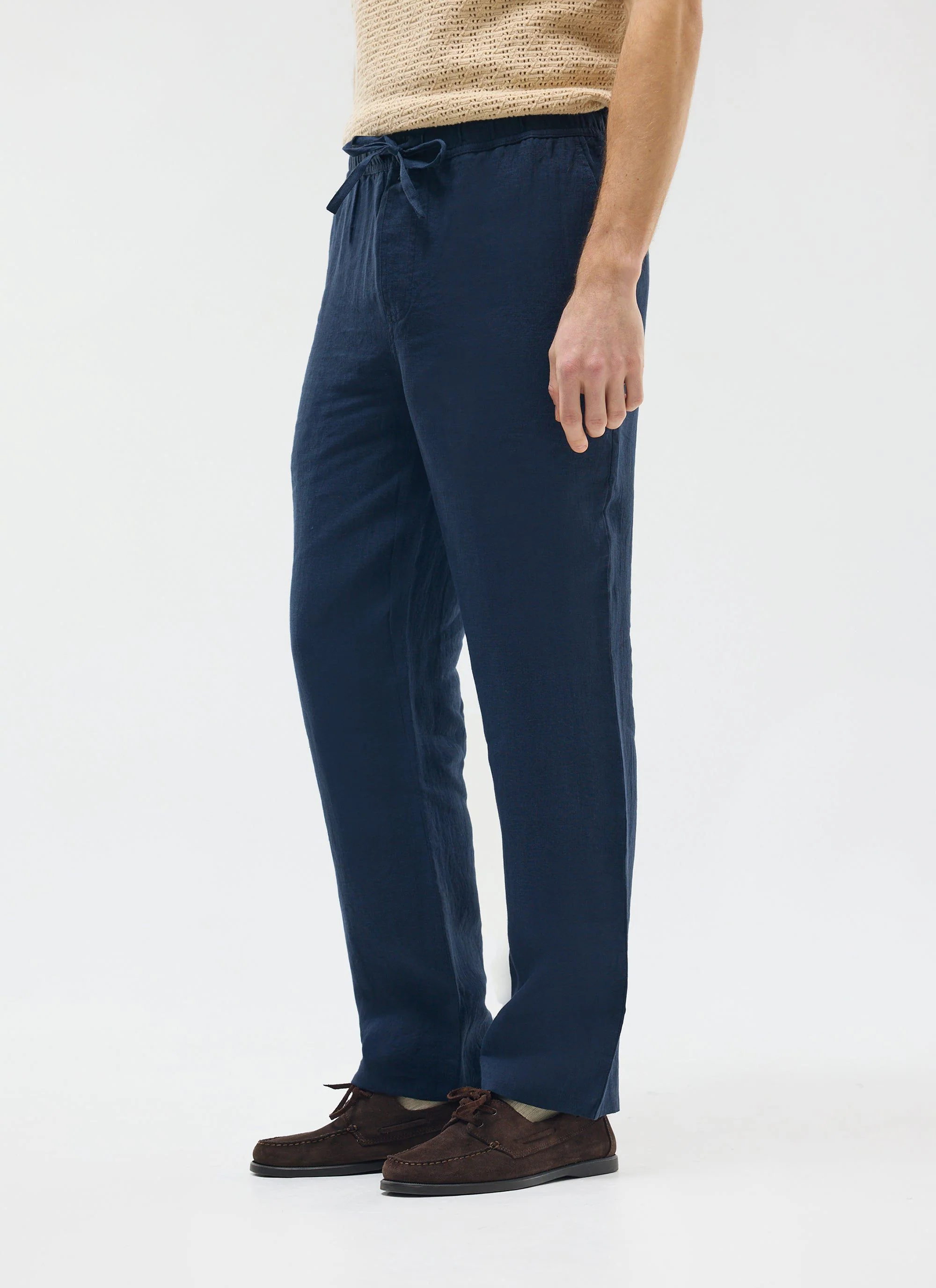 Linen Everyday Trousers | Navy