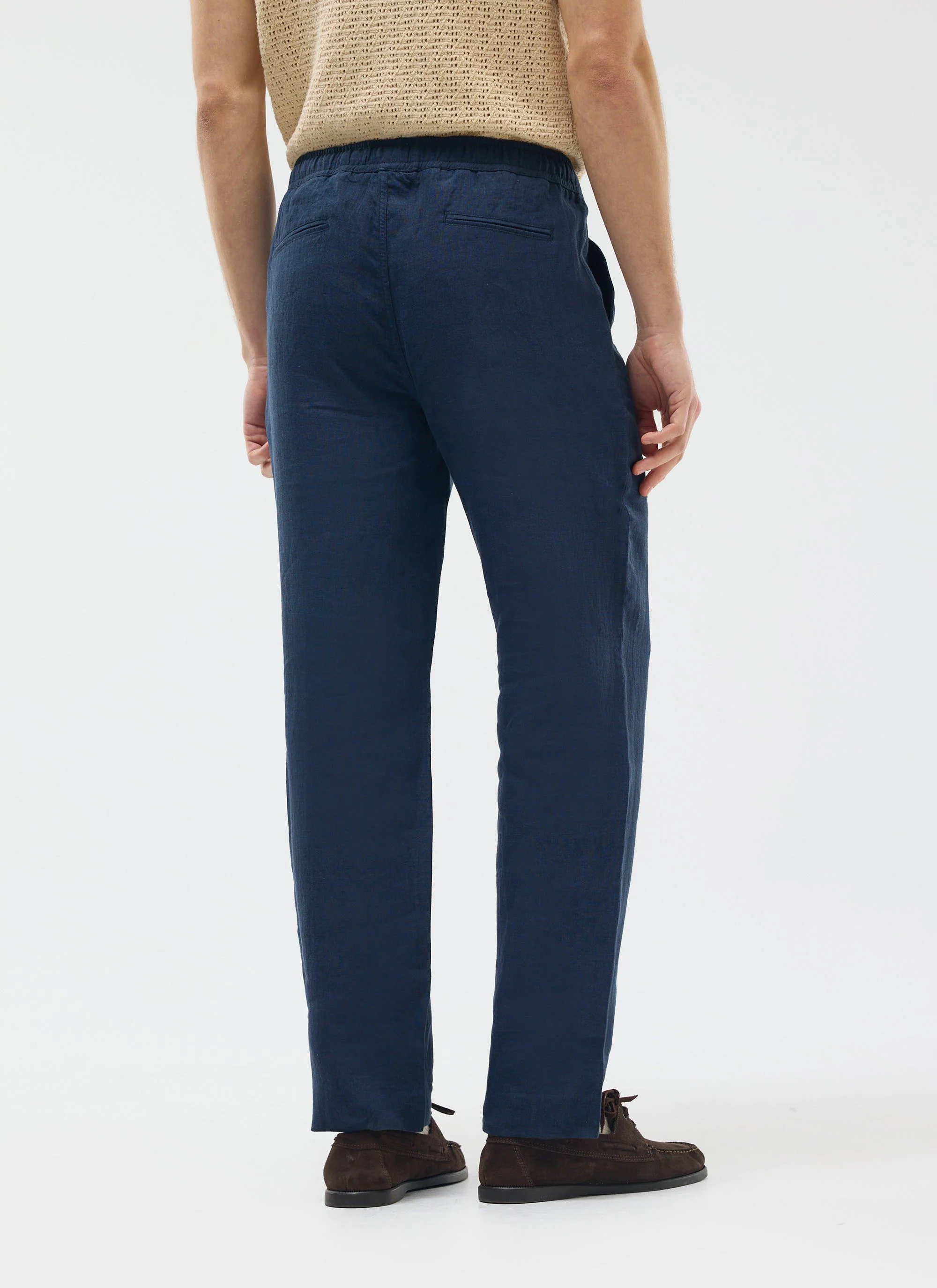Linen Everyday Trousers | Navy