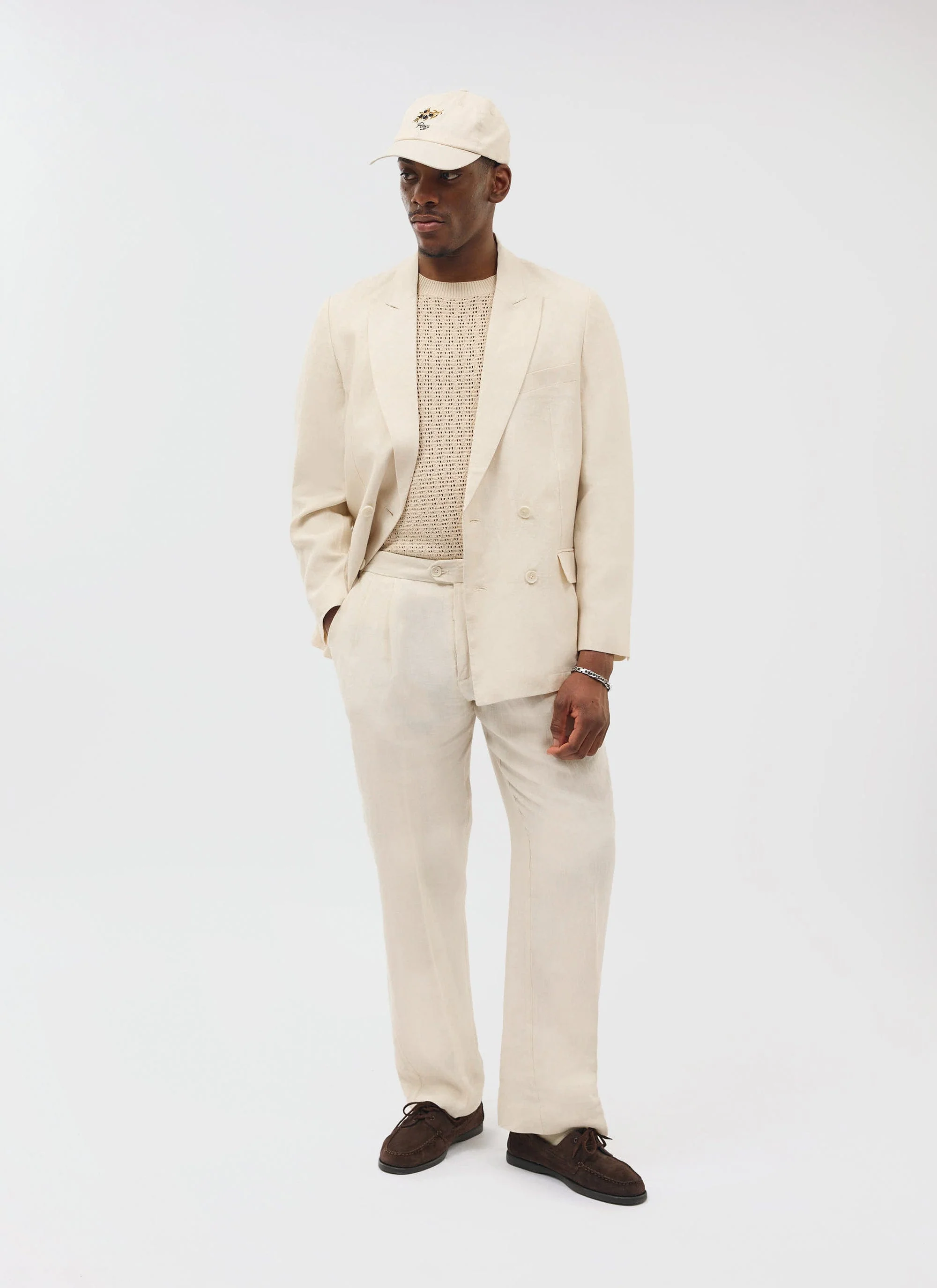 2280-tailored-double-breasted-blazer-linen-cream-6.webp Tailored Double Breasted Blazer | Linen | Cream