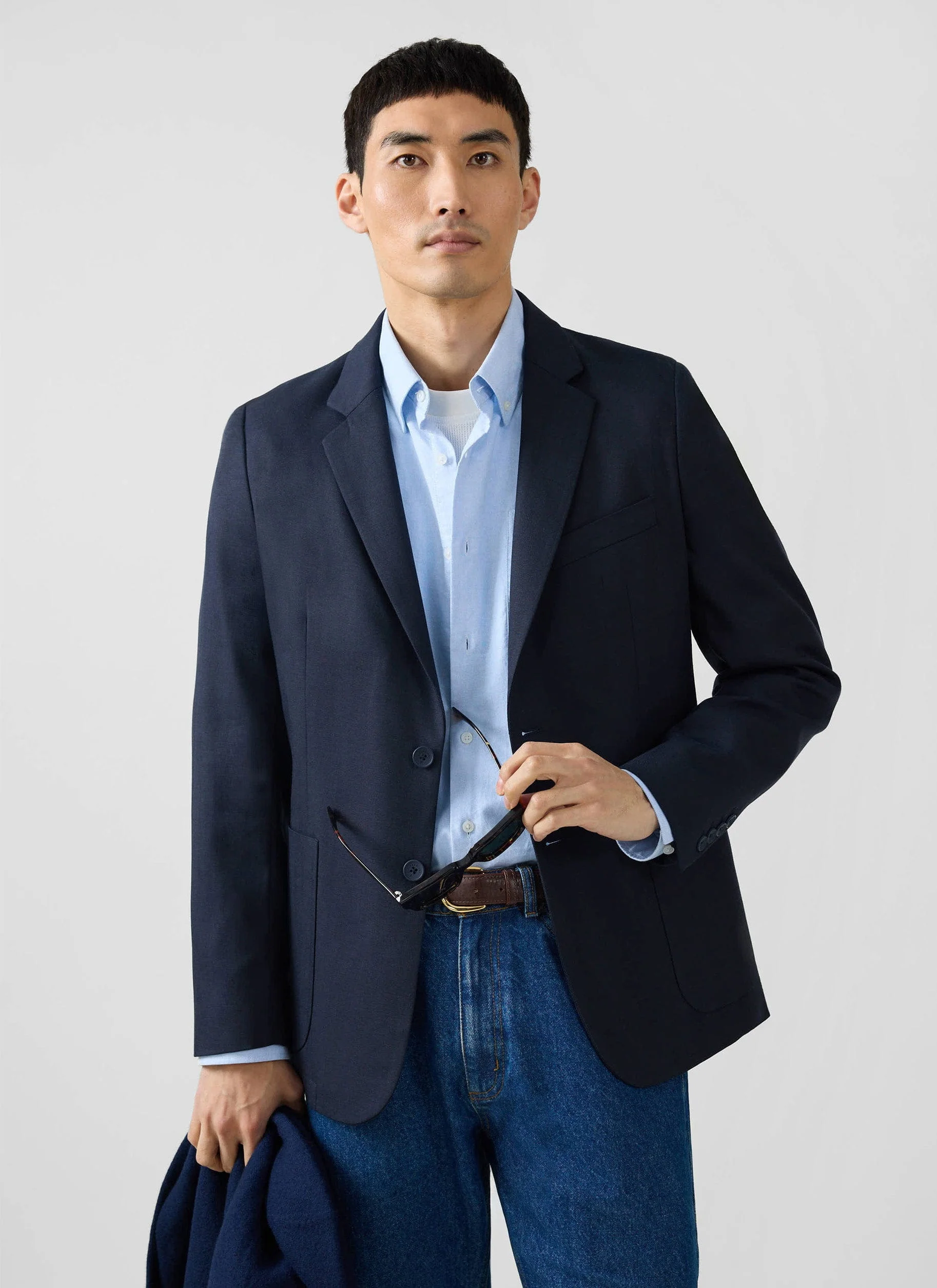 2287-tailored-two-piece-suit-lyocell-navy-3.webp Tailored Two Piece Suit | Lyocell | Navy