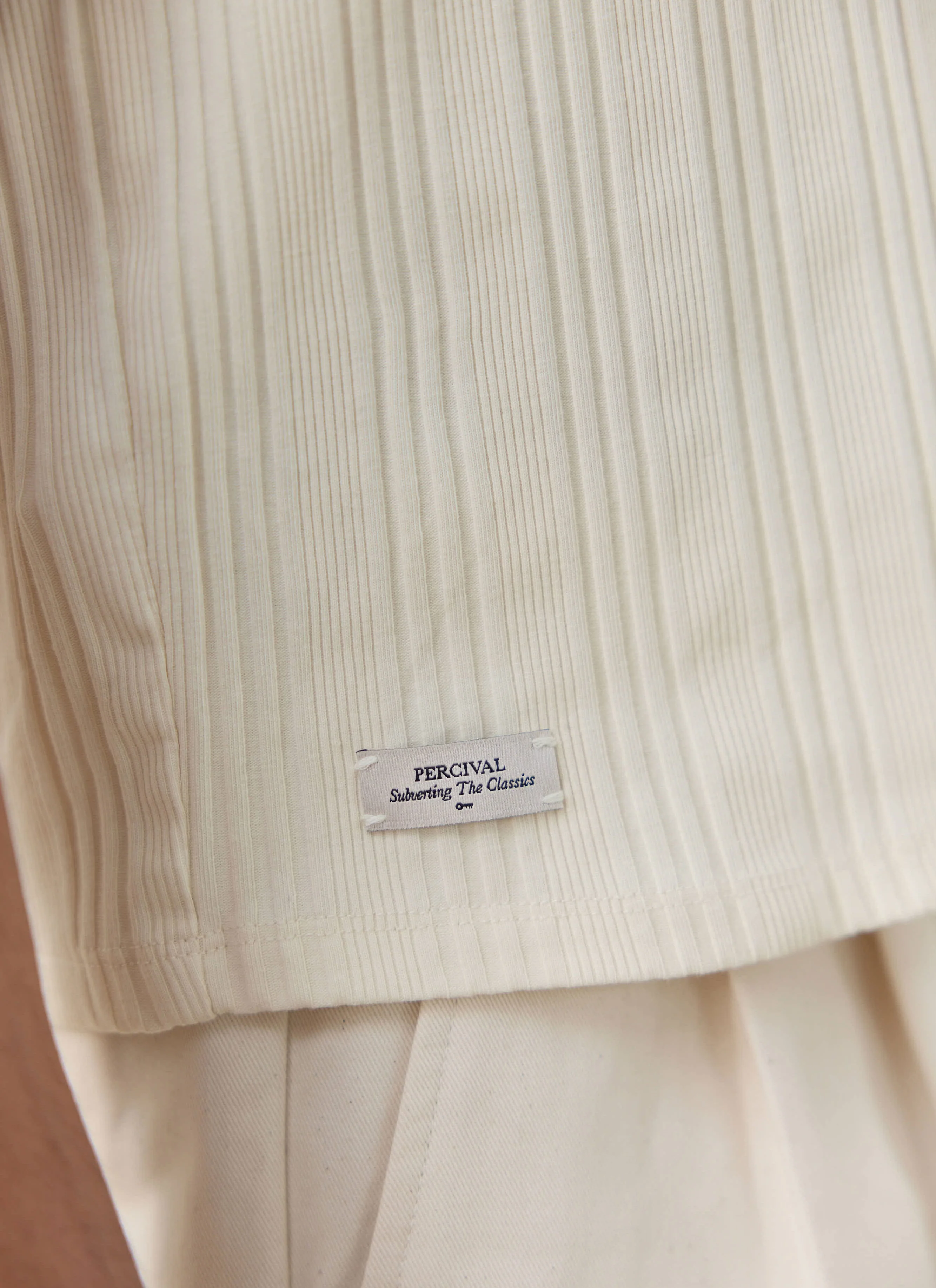 Leon Ribbed Vest | Cotton | Cream