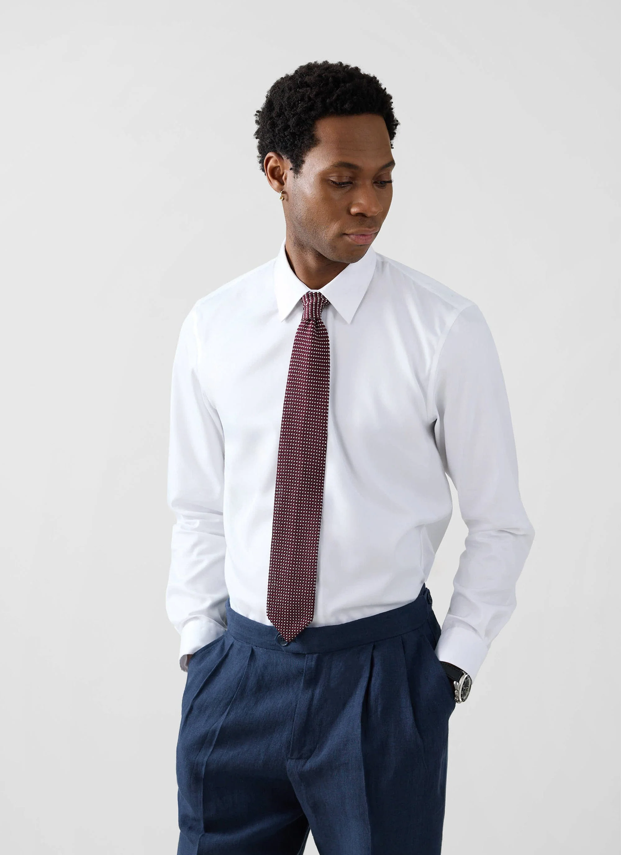 Formal Classic Shirt | Cotton Poplin | White