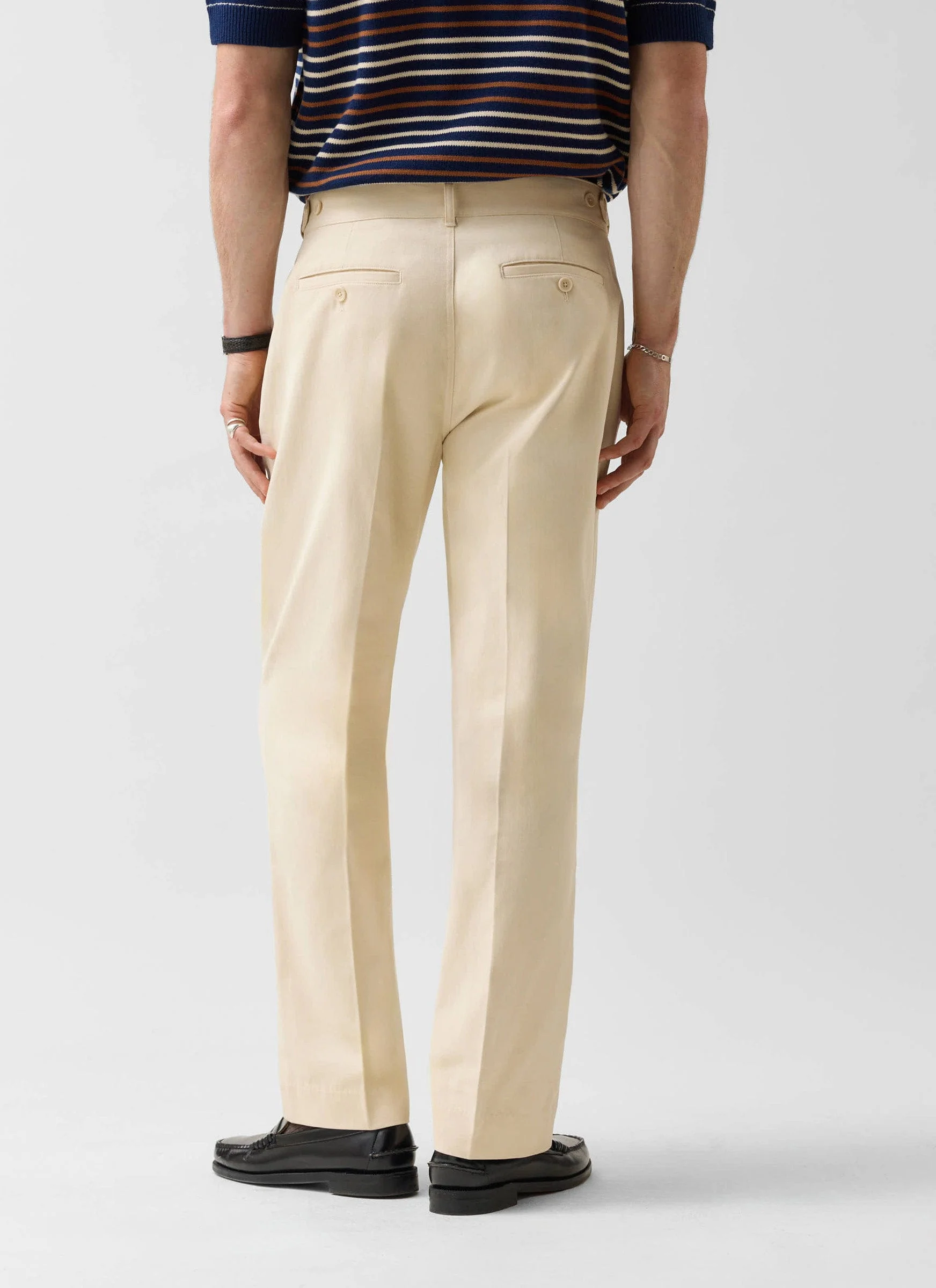 271-straight-leg-chino-cotton-cream-5.webp Straight Leg Chino | Cotton | Cream