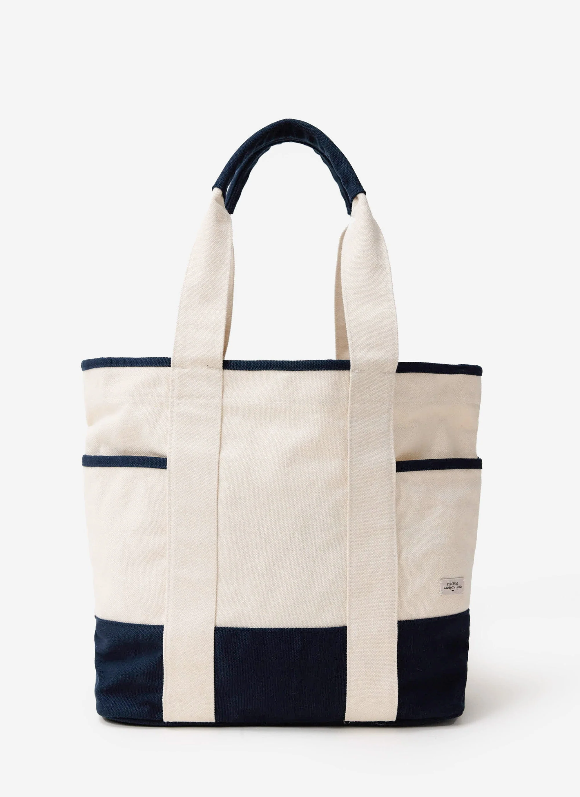 2724-tote-bag-cotton-canvas-cream-navy-5.webp Tote Bag | Cotton Canvas | Cream Navy