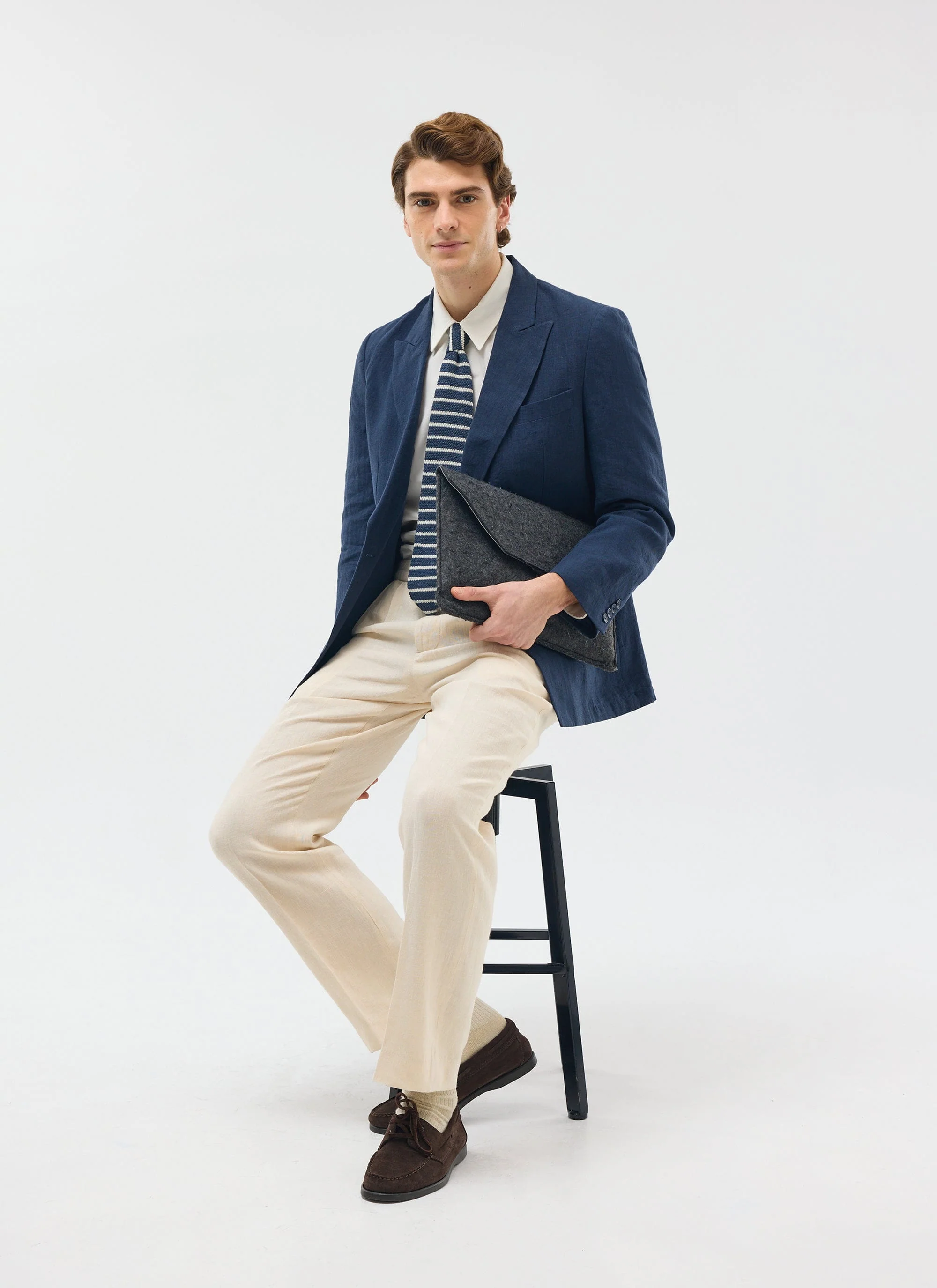 2743-tailored-double-breasted-blazer-linen-navy-10.webp Tailored Double Breasted Blazer | Linen | Navy