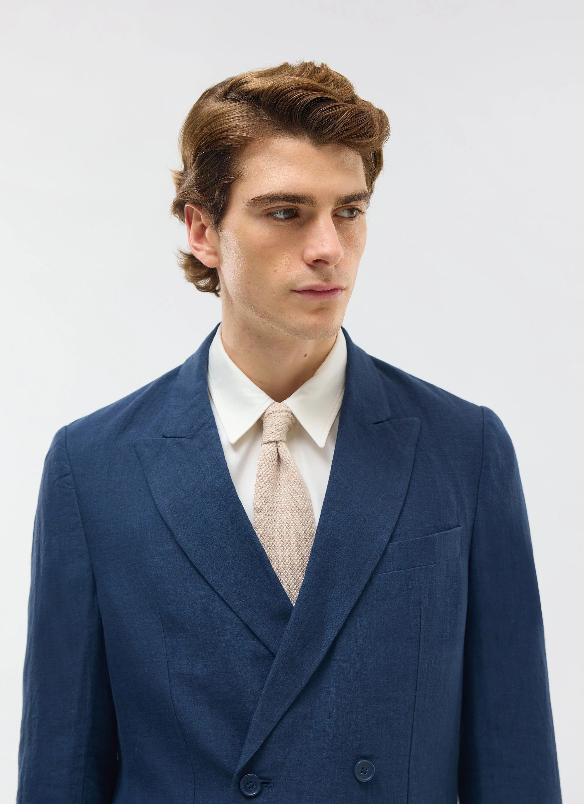2743-tailored-double-breasted-blazer-linen-navy-7.webp Tailored Double Breasted Blazer | Linen | Navy