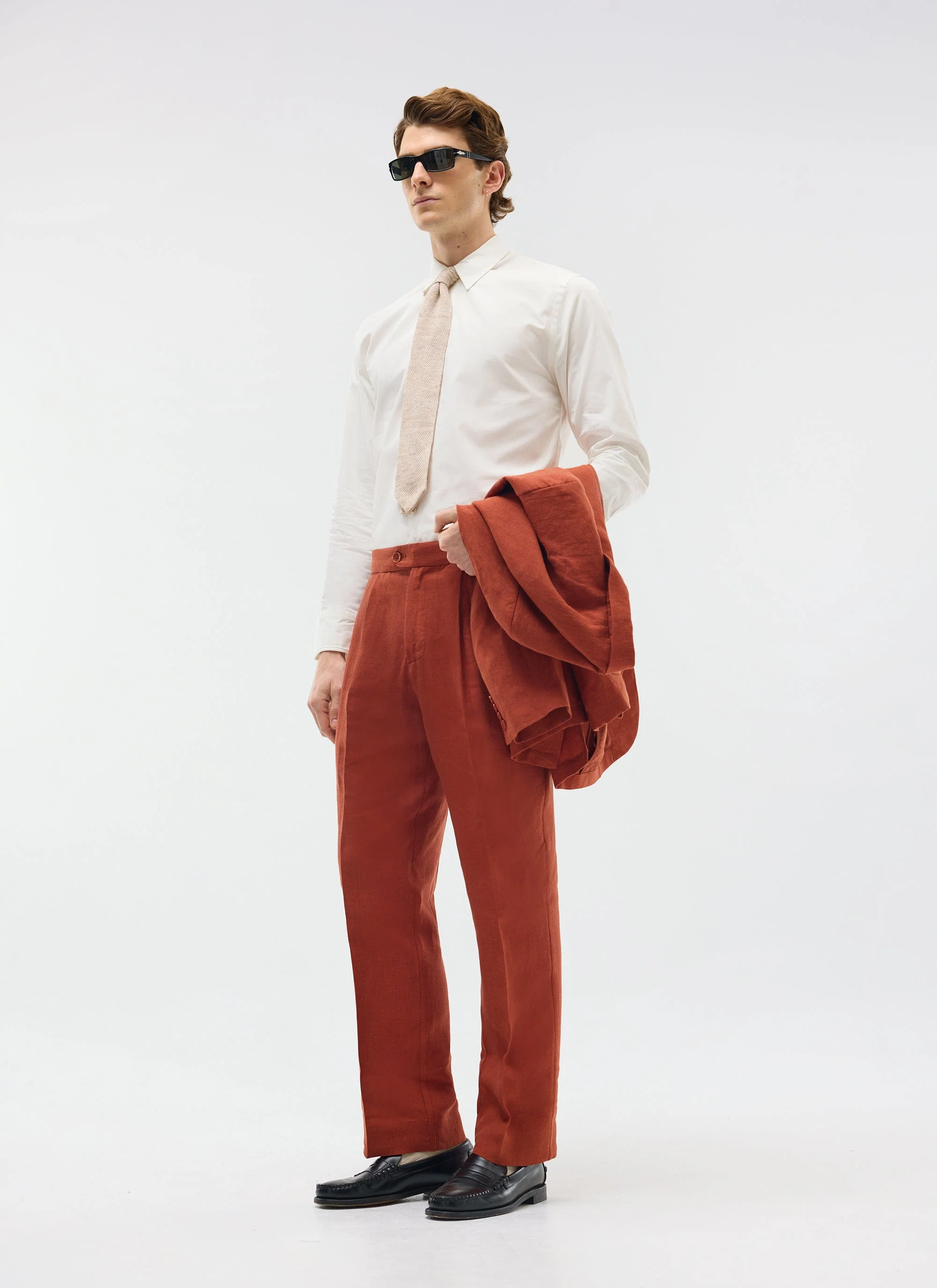 2758-pleated-tailored-trousers-linen-rust-6.webp Pleated Tailored Trousers | Linen | Rust