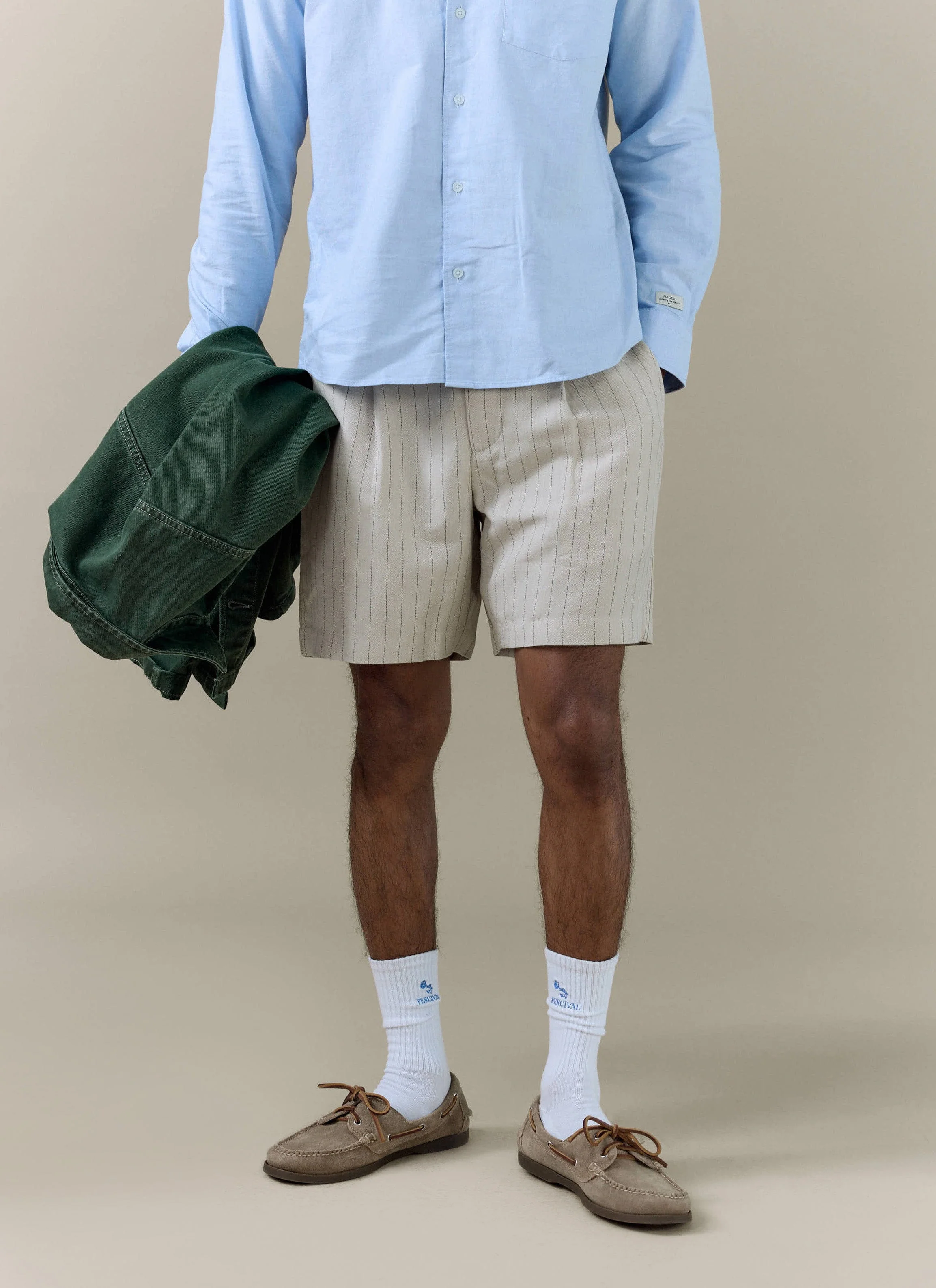 284-striped-tailored-shorts-linen-blend-cream-6.webp Striped Tailored Shorts | Linen Blend | Cream