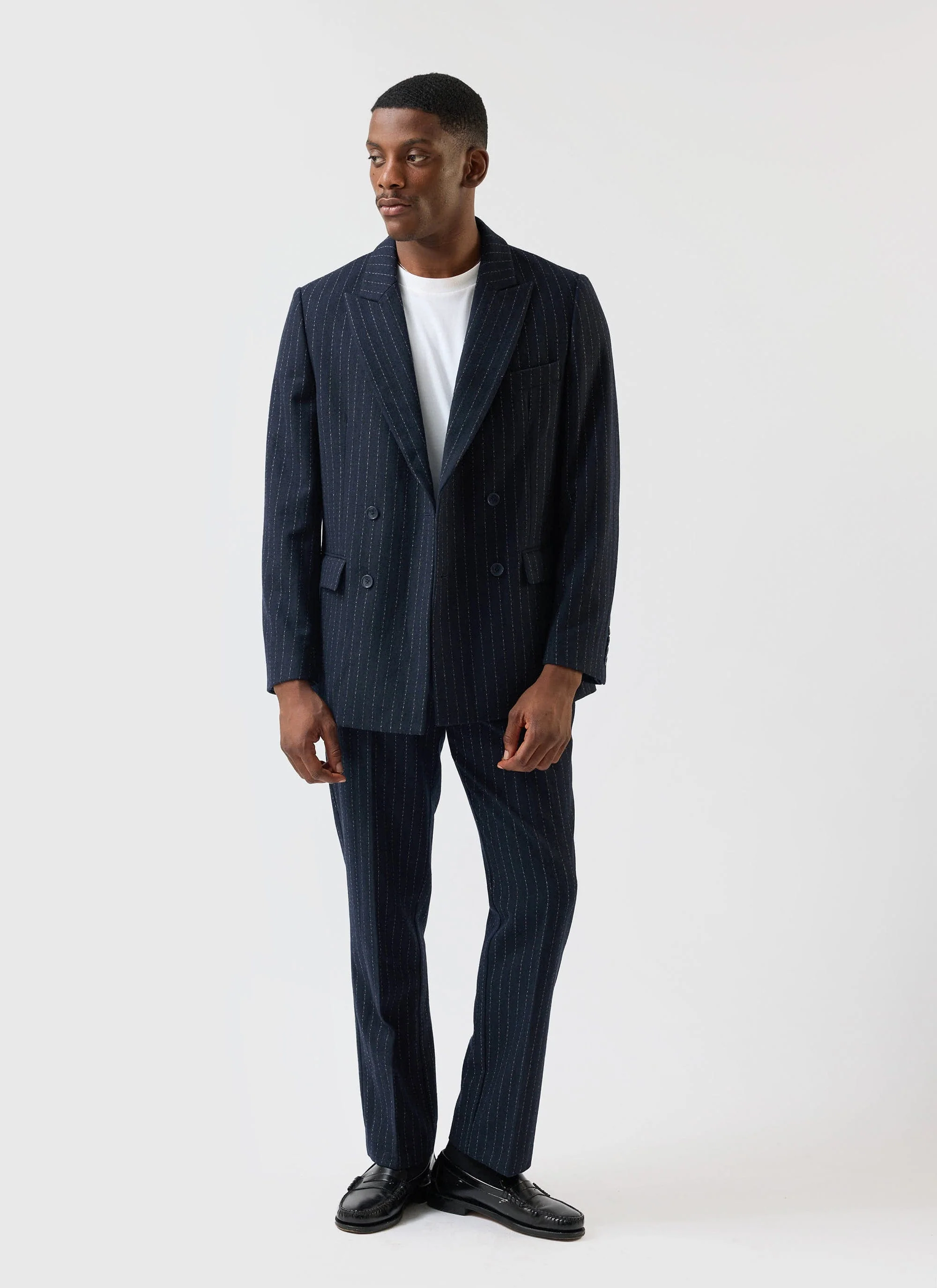 2906-textured-stripe-double-breasted-blazer-navy-6.webp Textured Stripe Double Breasted Blazer | Navy