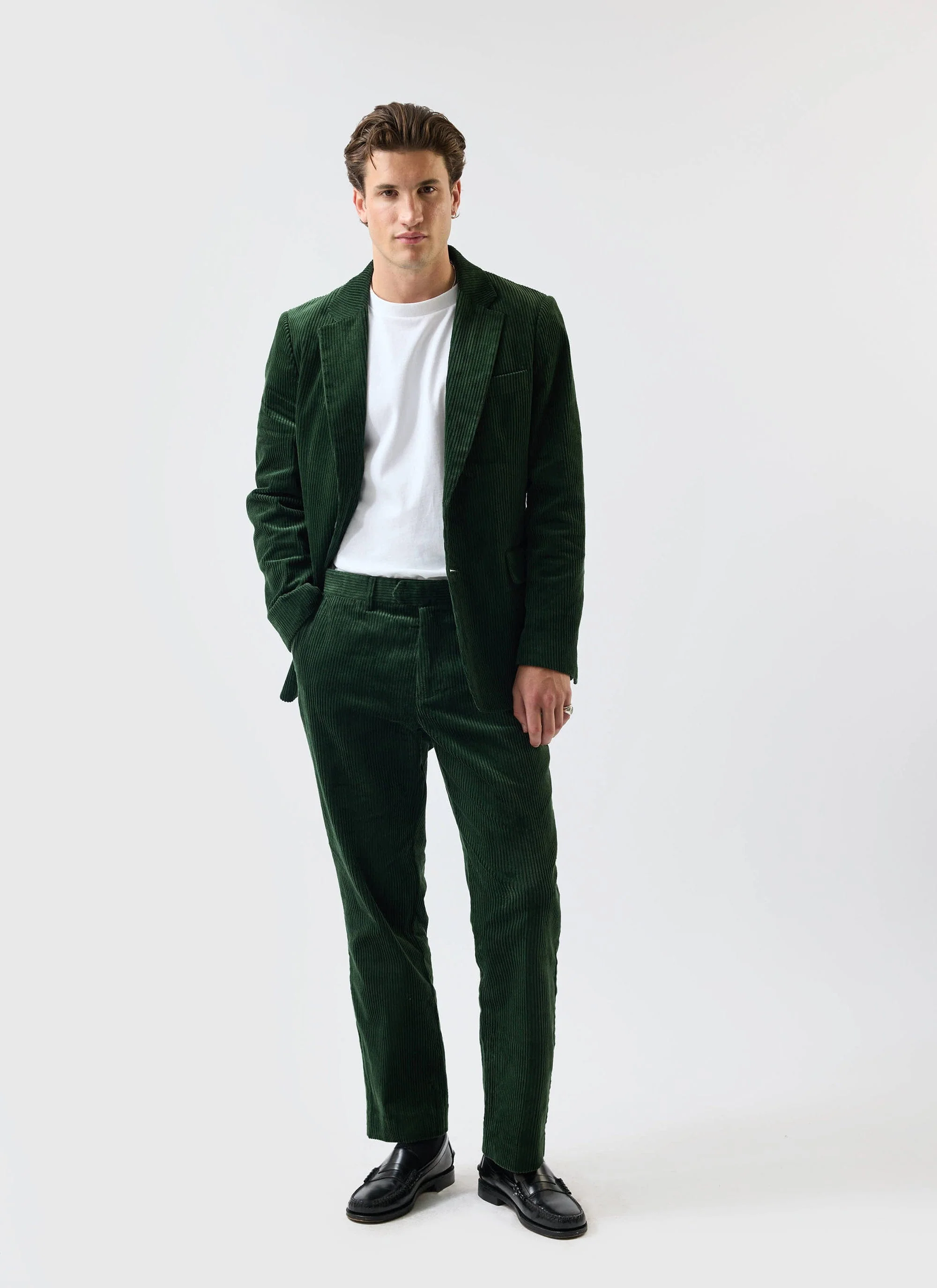 2926-tailored-blazer-chunky-cord-forest-4.webp Tailored Blazer | Chunky Cord | Forest