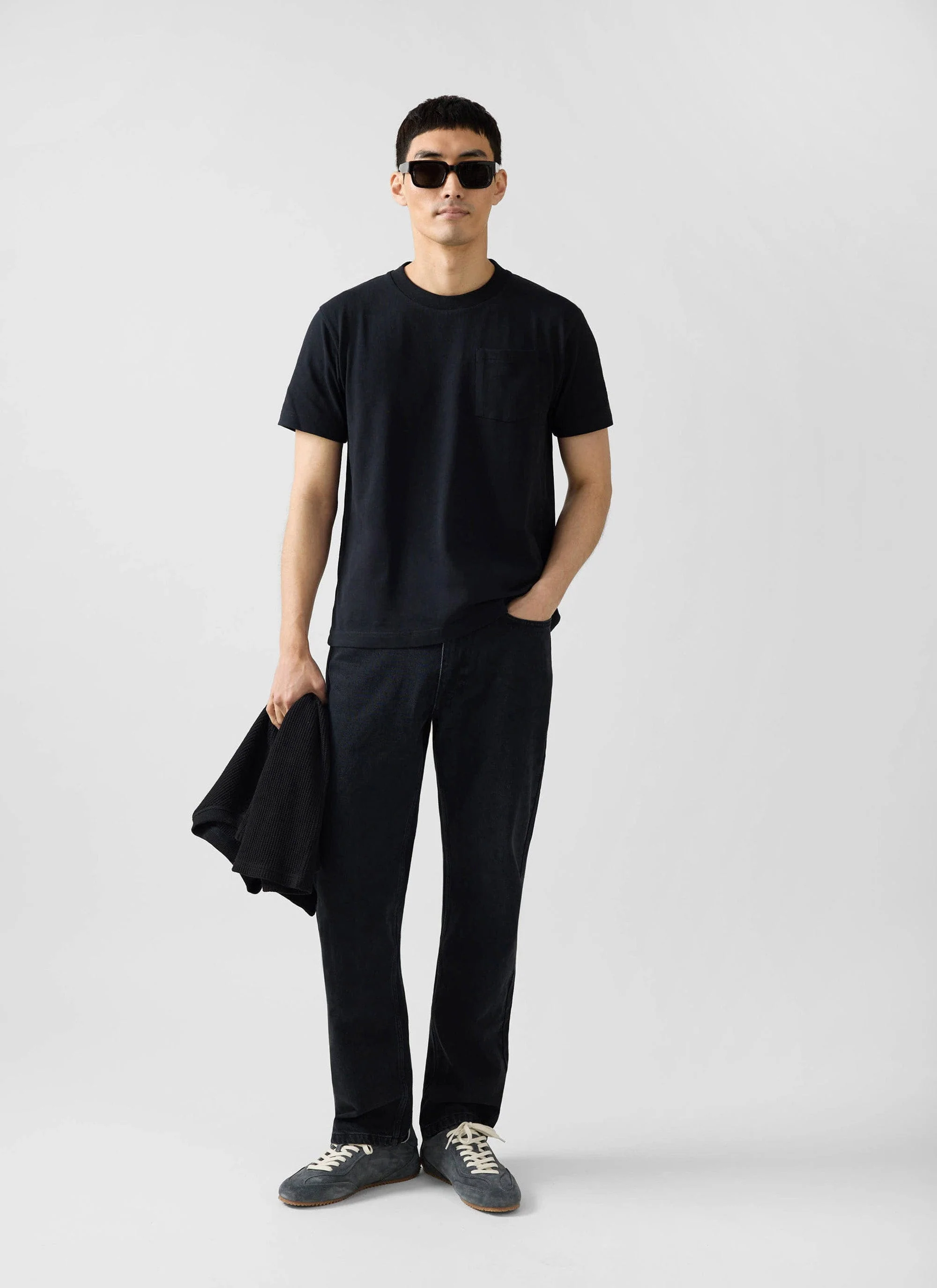 Short Sleeve Pocket T Shirt | Organic Cotton | Black