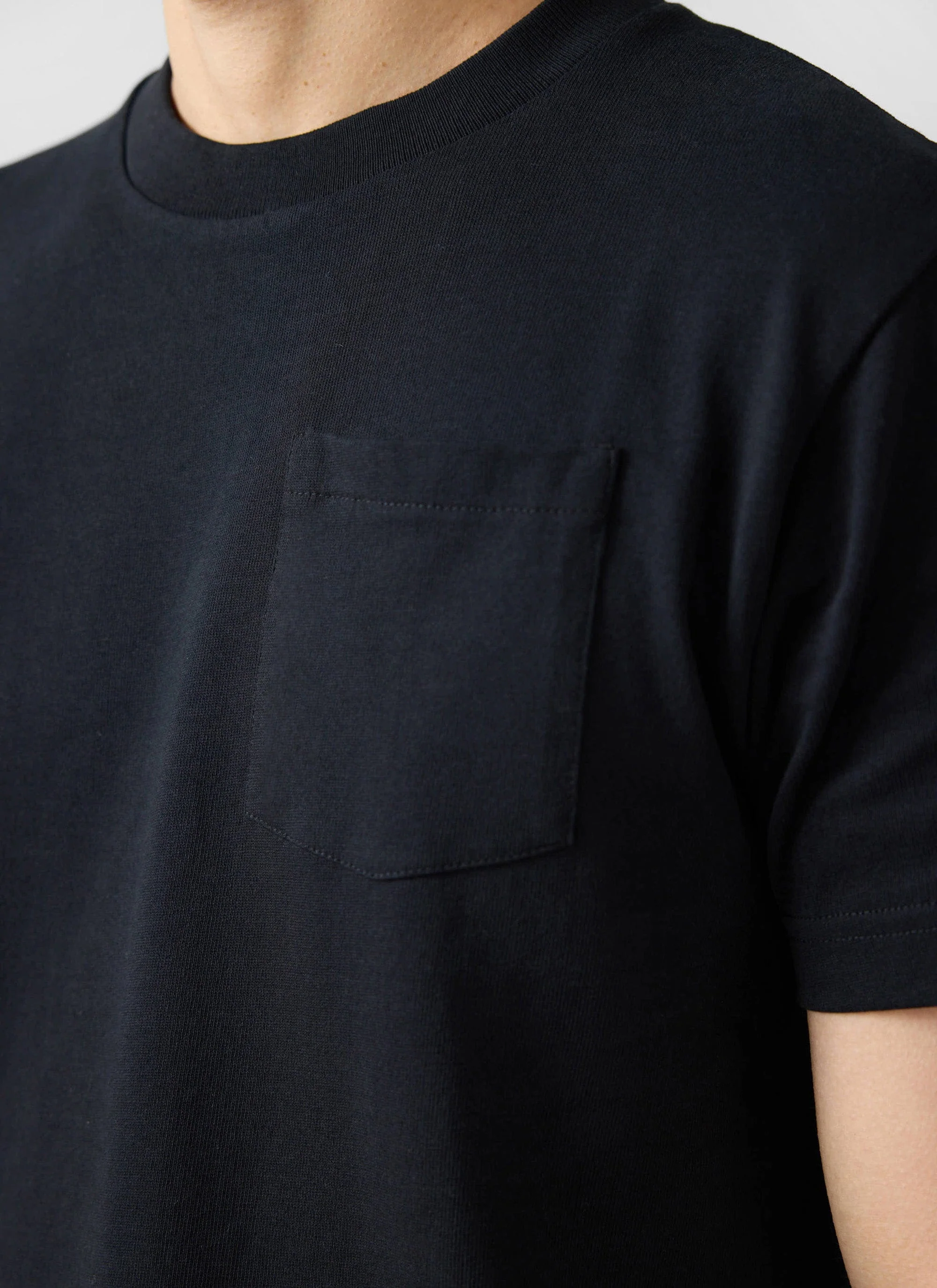 Short Sleeve Pocket T Shirt | Organic Cotton | Black
