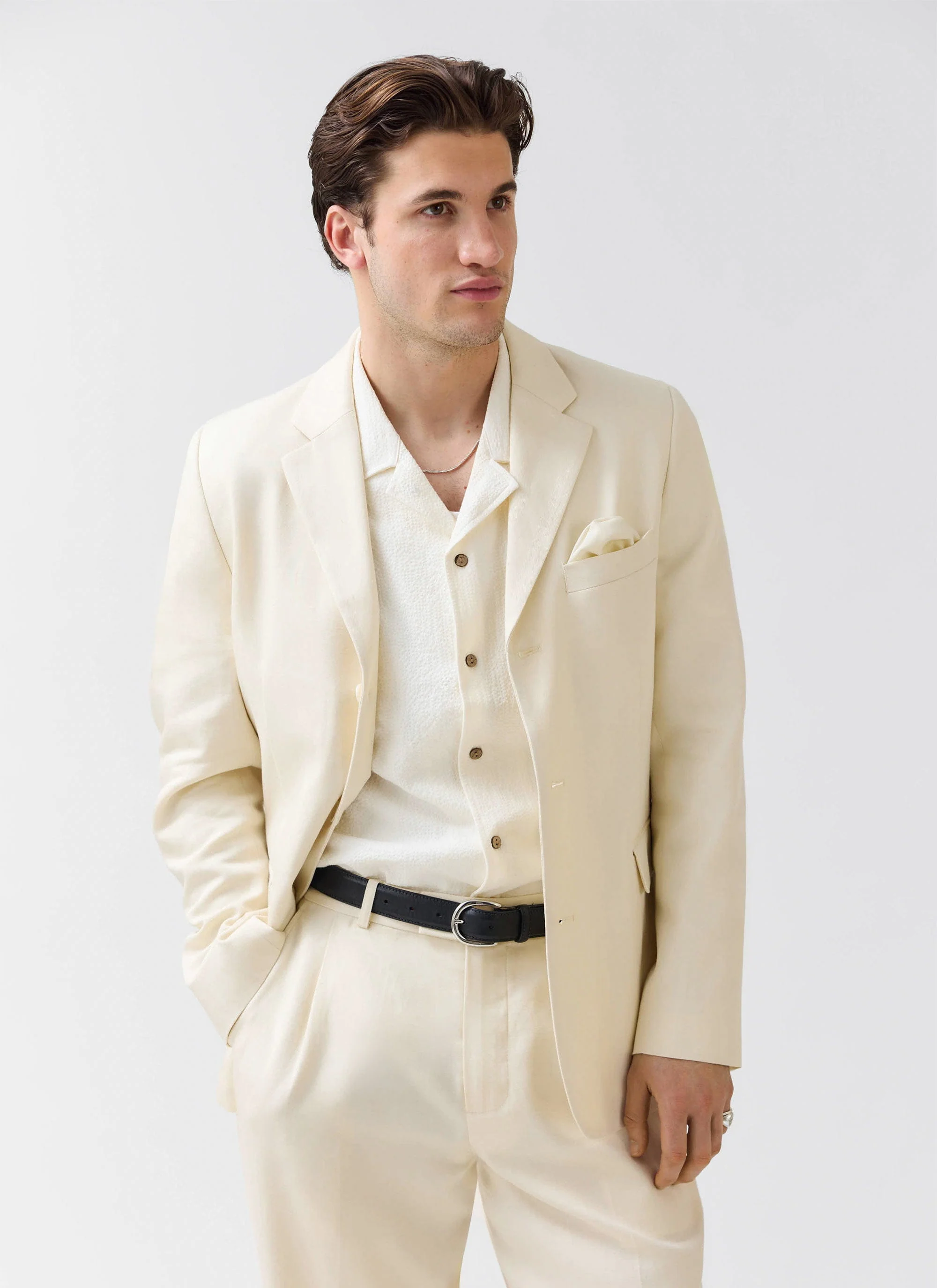3287-tailored-two-piece-suit-lyocell-cream-2.webp Tailored Two Piece Suit | Lyocell | Cream