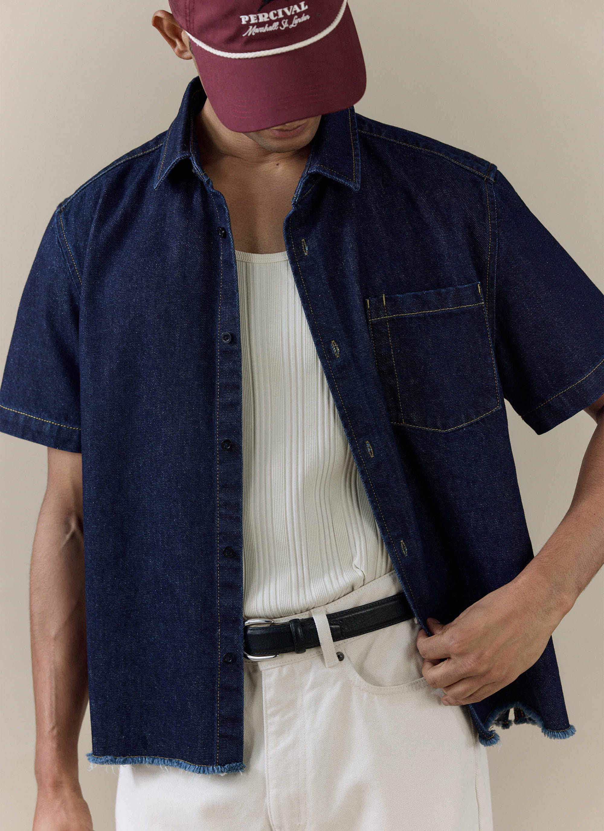 333-harley-denim-shirt-cotton-dark-indigo-3.jpg Harley Denim Shirt | Cotton | Dark Indigo