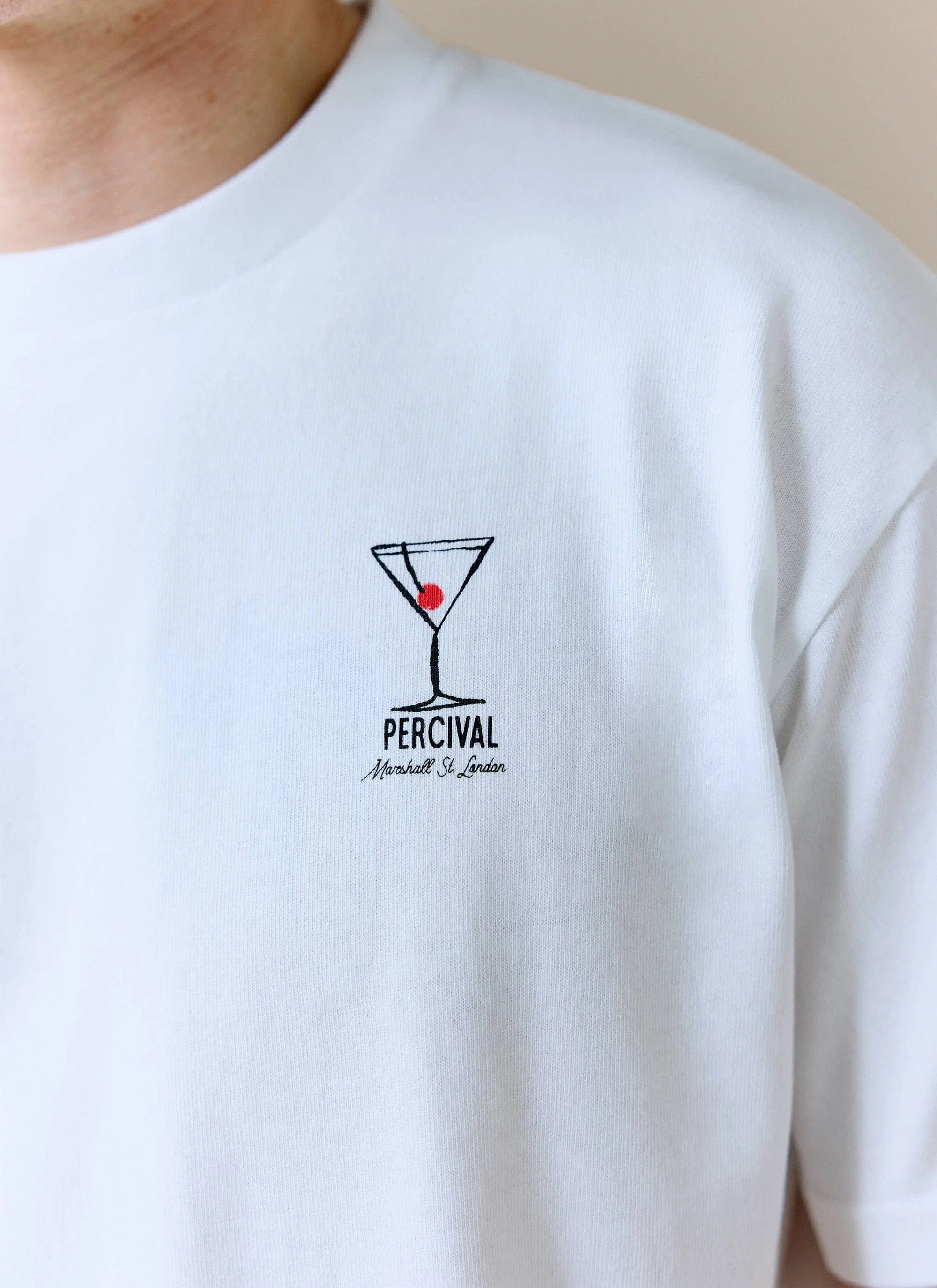 Perci and Rossi Martini Oversized T Shirt | Organic Cotton | White