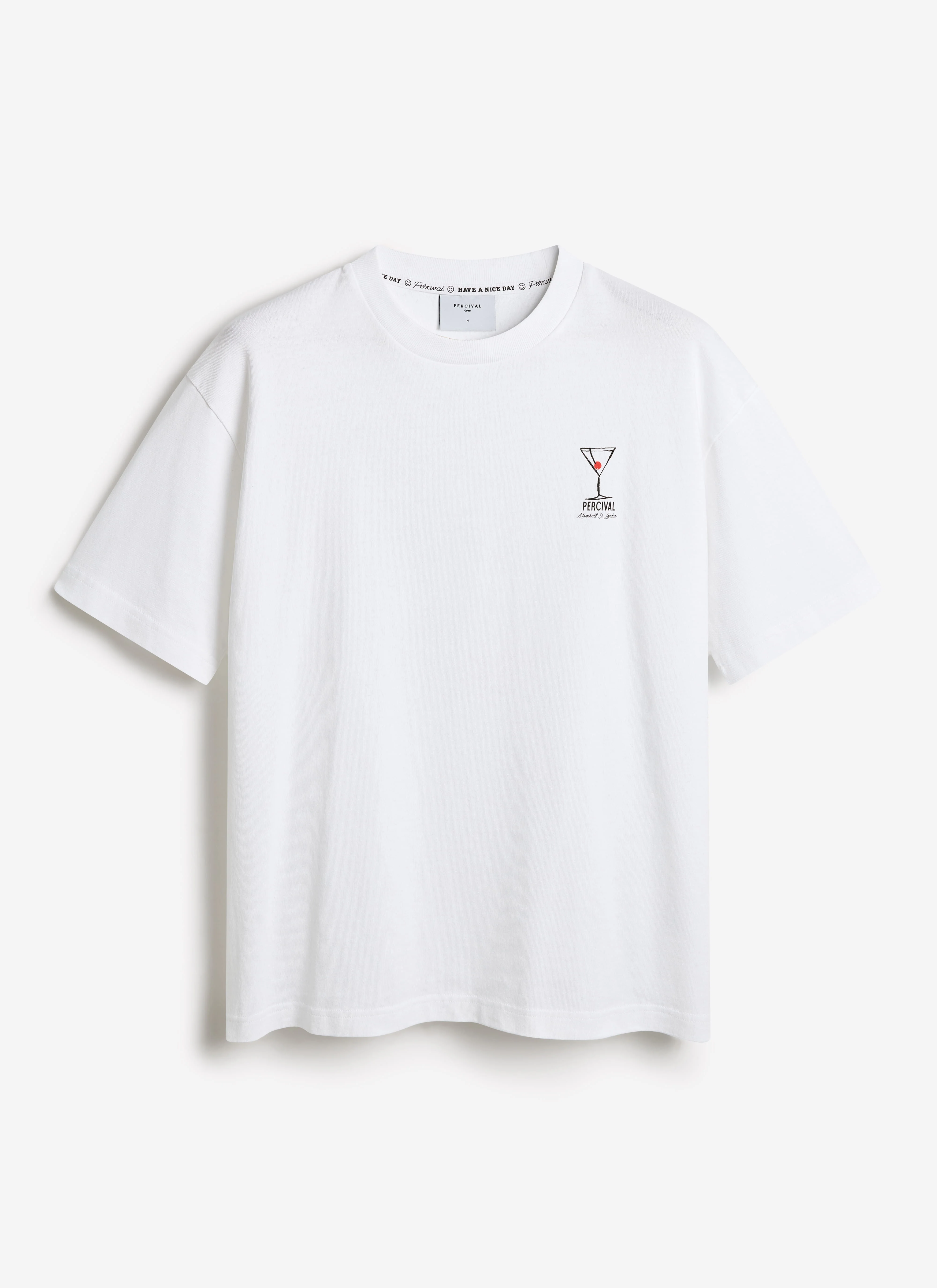 Perci and Rossi Martini Oversized T Shirt | Organic Cotton | White
