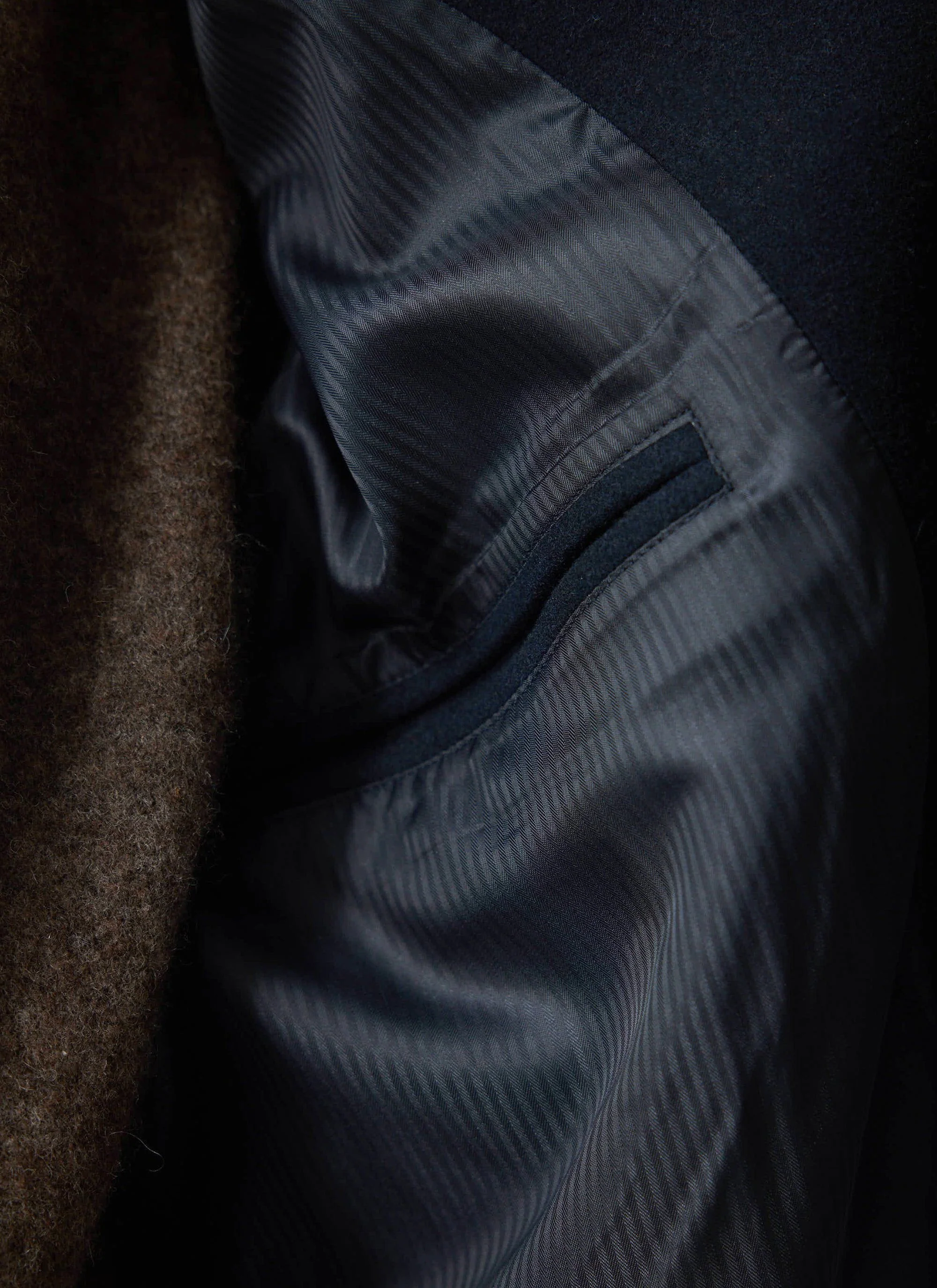 Men's Wool Car Coat | Navy