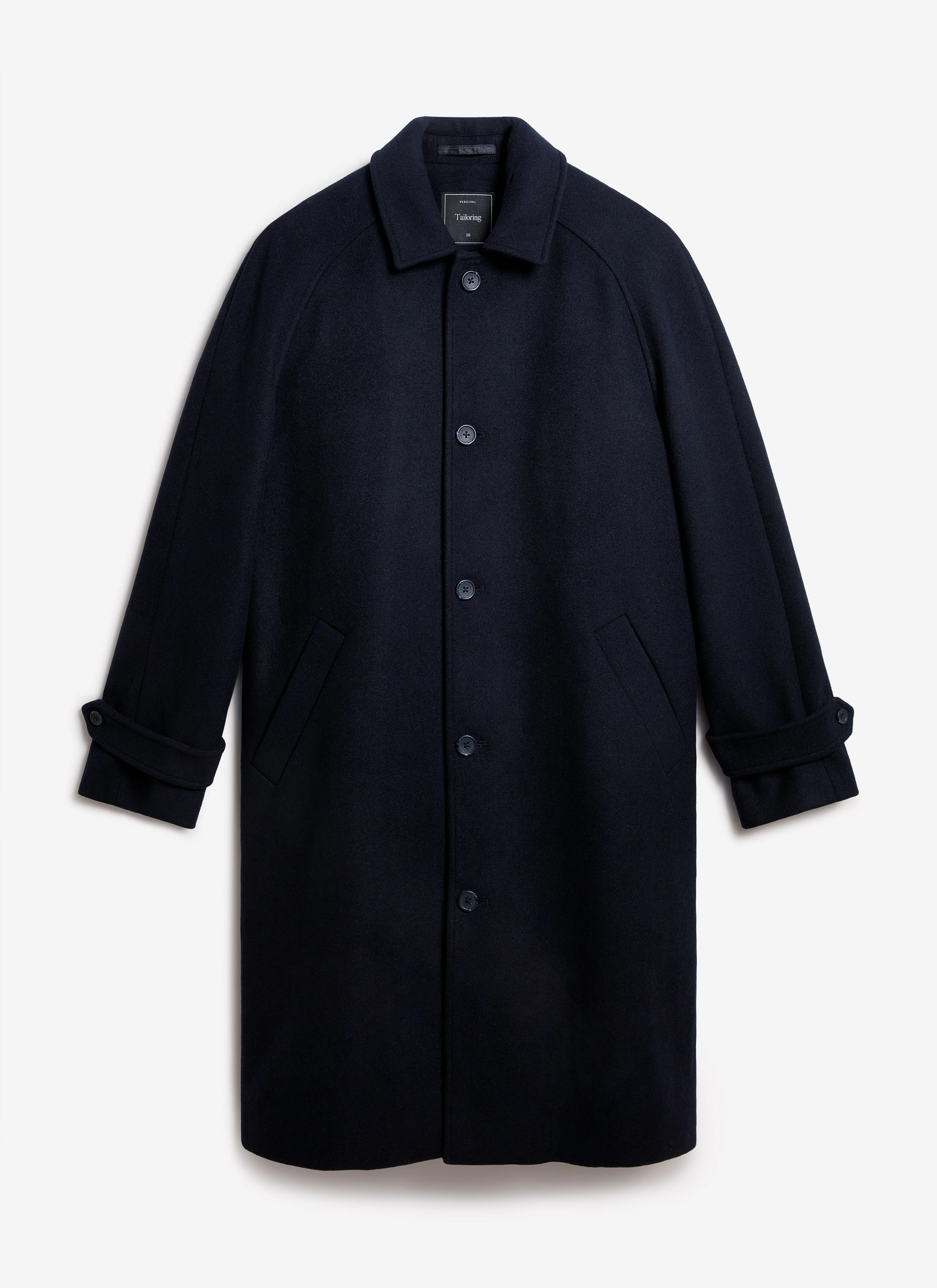 Men's Wool Car Coat | Navy