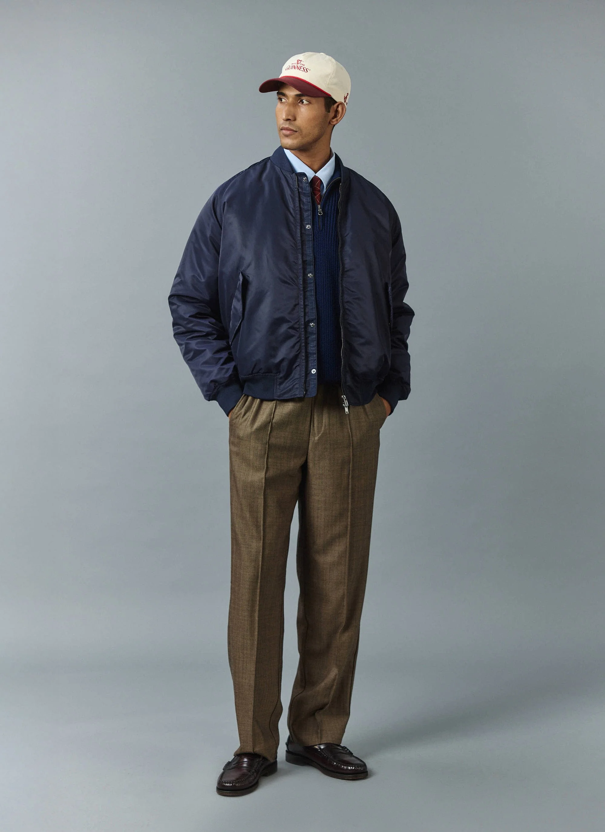 3556-bomber-jacket-nylon-midnight-with-olive-2.webp Bomber Jacket | Nylon | Midnight with Olive