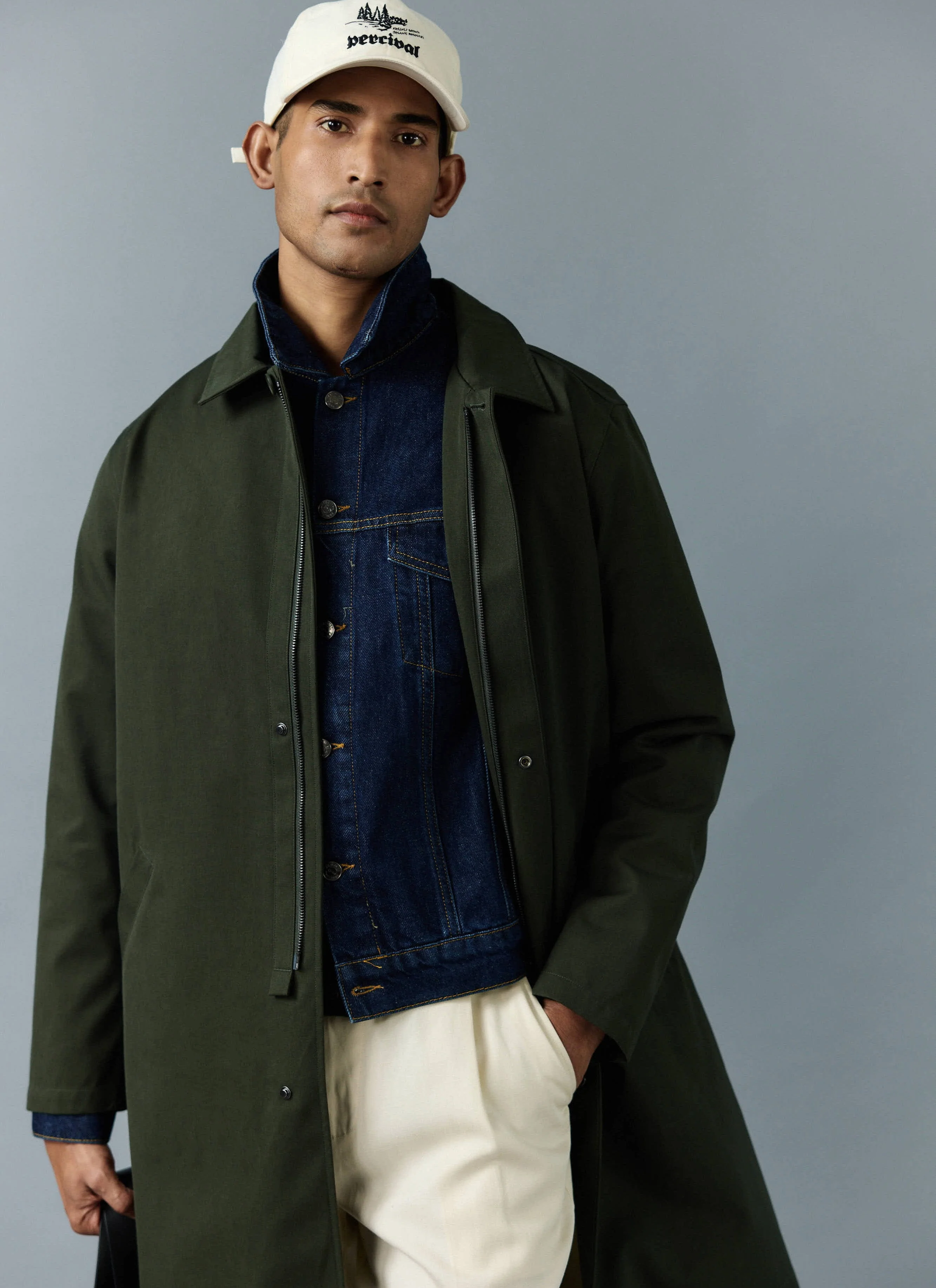 3570-greyson-long-trench-coat-waterproof-forest-with-olive-8.webp Greyson Long Trench Coat | Waterproof | Forest with Olive