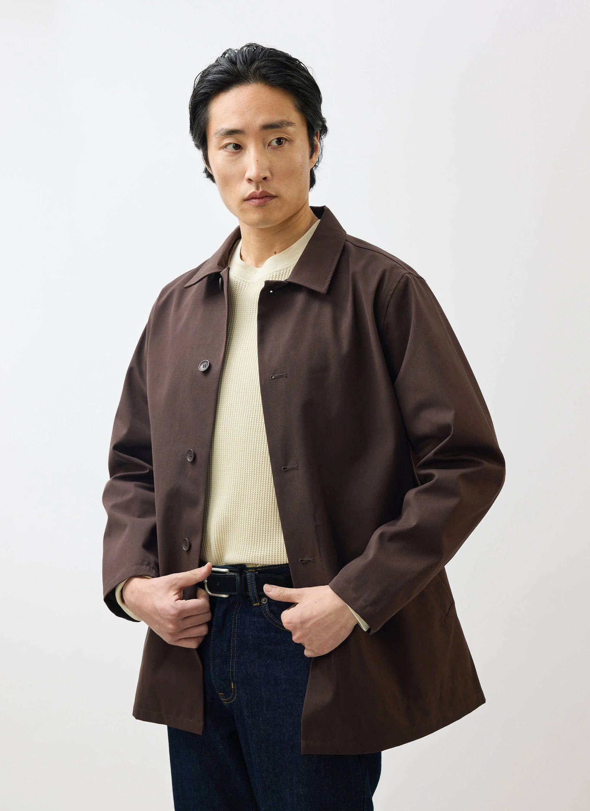 Sherlock Short Trench Coat | Waterproof | Espresso with Cinnamon