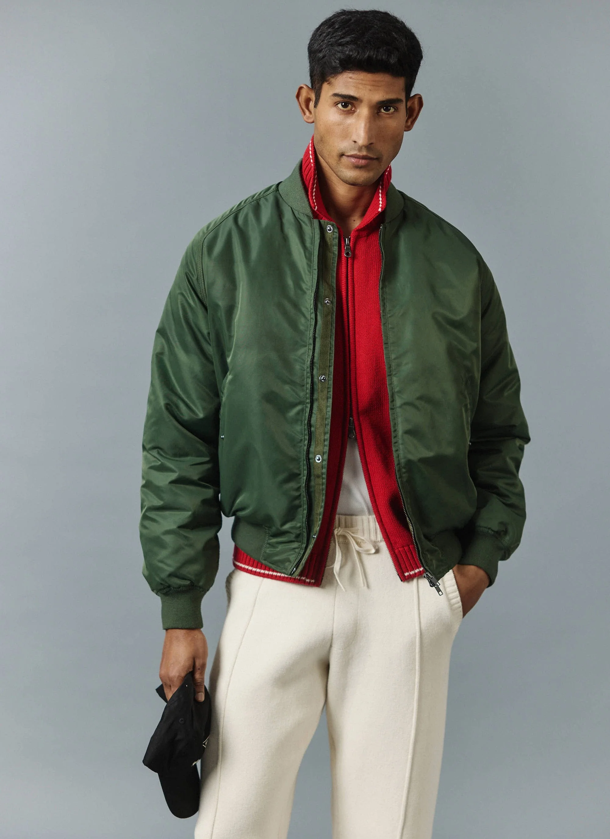3598-bomber-jacket-nylon-forest-1.webp Bomber Jacket | Nylon | Forest