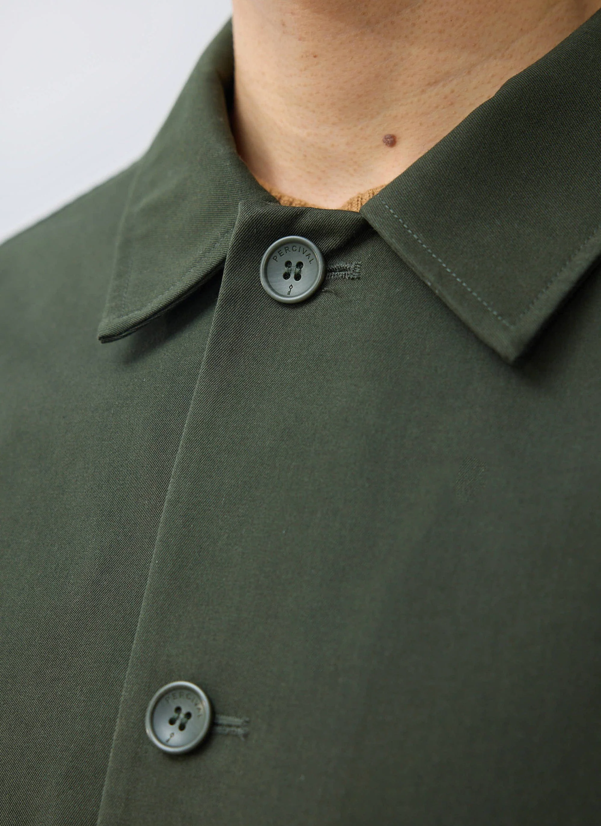 Sherlock Short Trench Coat | Waterproof | Forest with Check