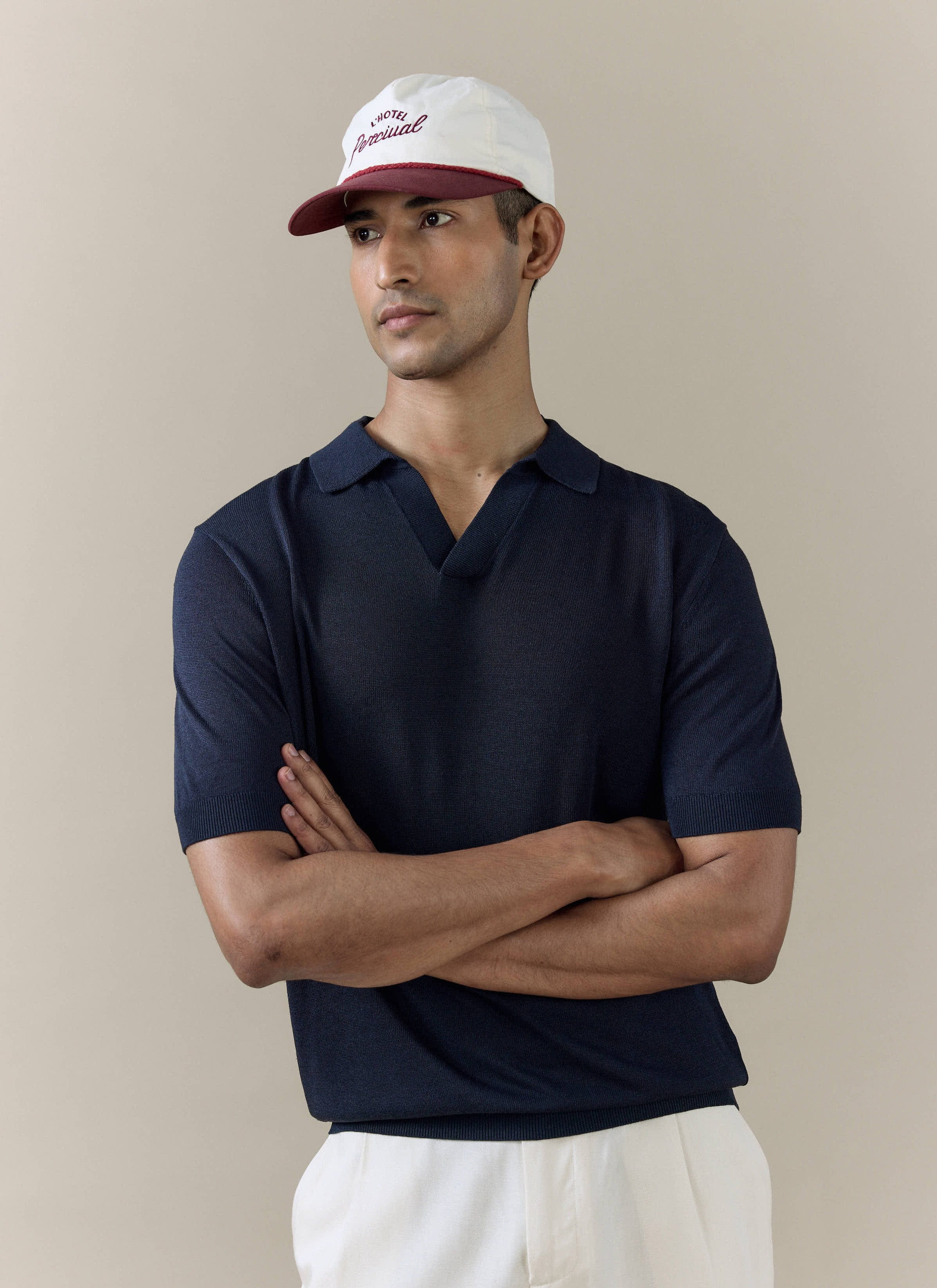 368-laurence-knitted-polo-linen-lyocell-blend-navy-5.jpg Laurence Knitted Polo | Linen Lyocell Blend | Navy