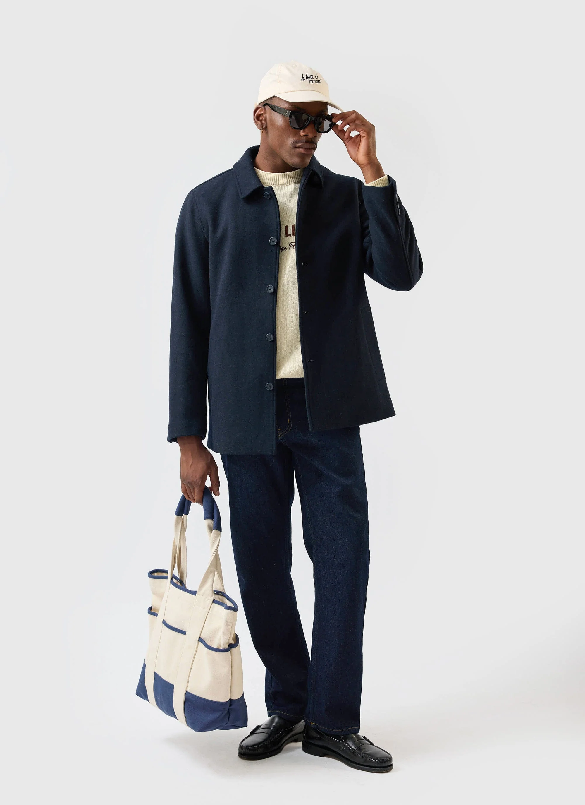 3694-peacoat-melton-wool-navy-1.webp Peacoat | Melton Wool | Navy
