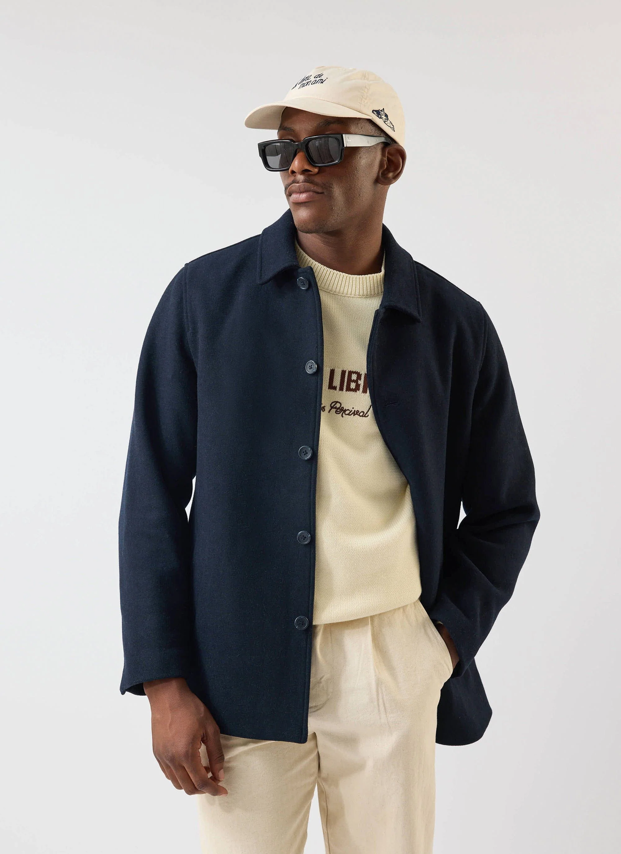 3694-peacoat-melton-wool-navy-4.webp Peacoat | Melton Wool | Navy