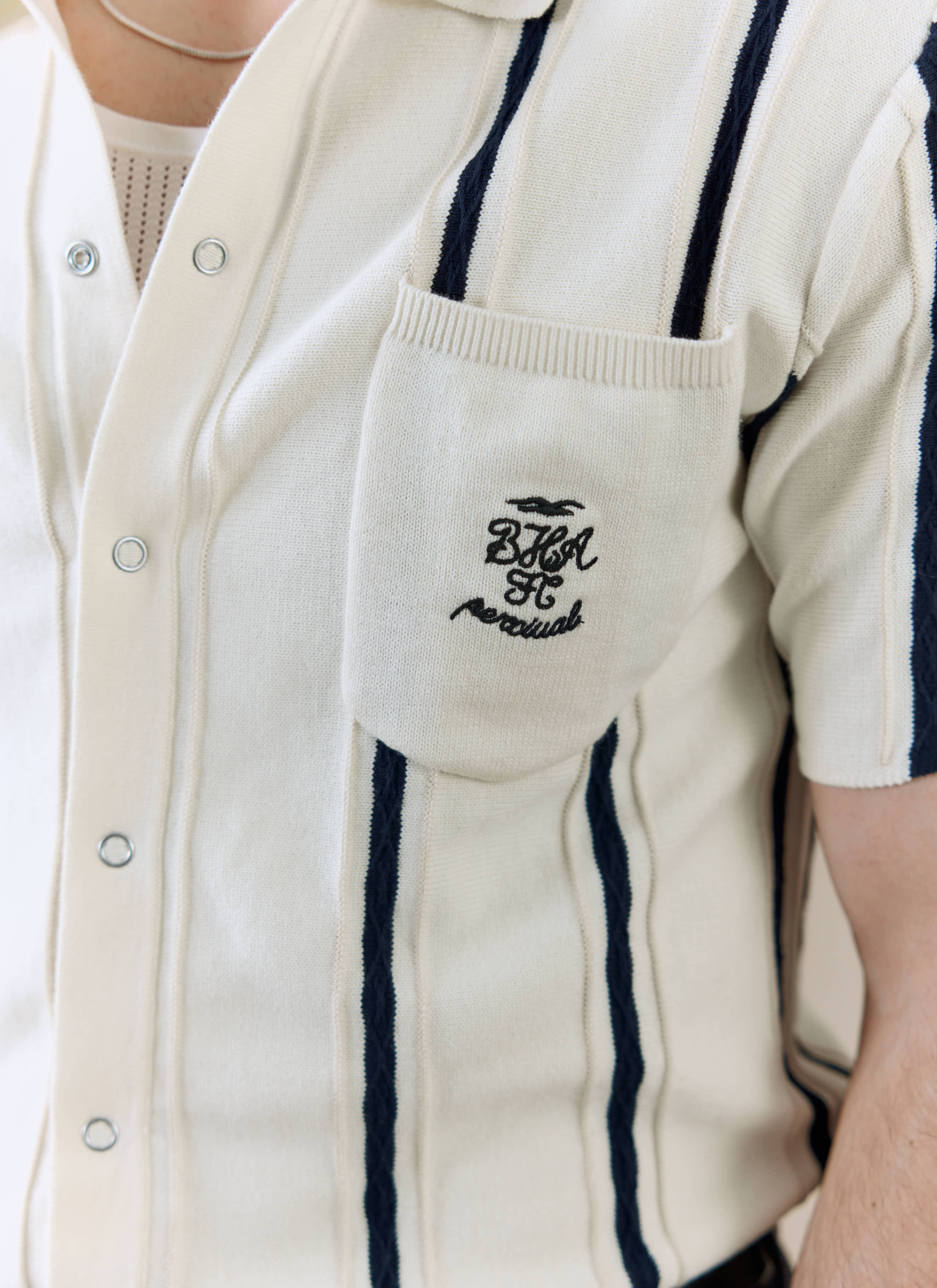 3701-cable-stripe-knitted-shirt-brighton-hove-albion-f.c.-x-percival-cream-2.jpg Cable Stripe Knitted Shirt | Brighton & Hove Albion F.C. x Percival | Cream