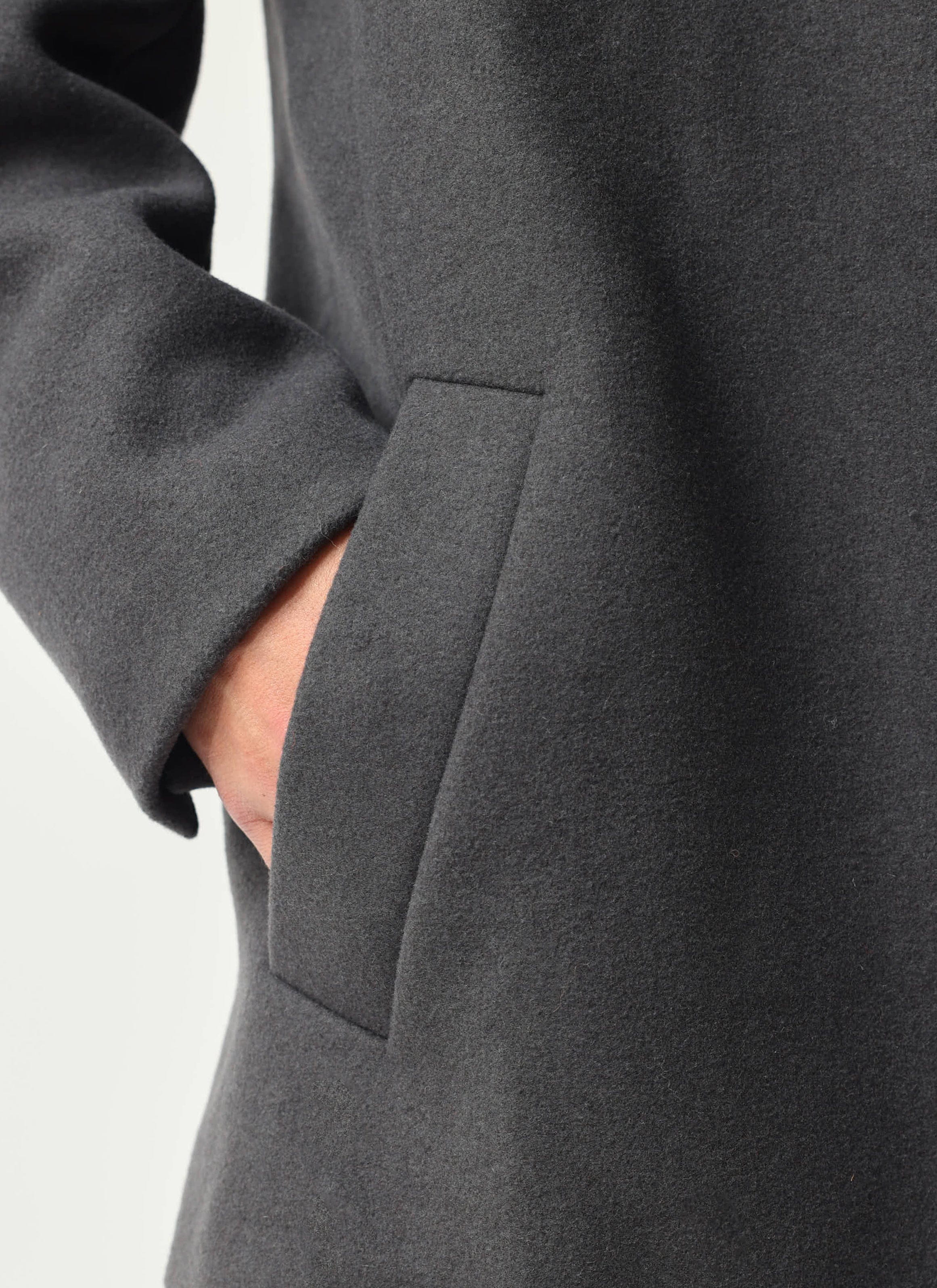 Peacoat | Melton Wool | Charcoal