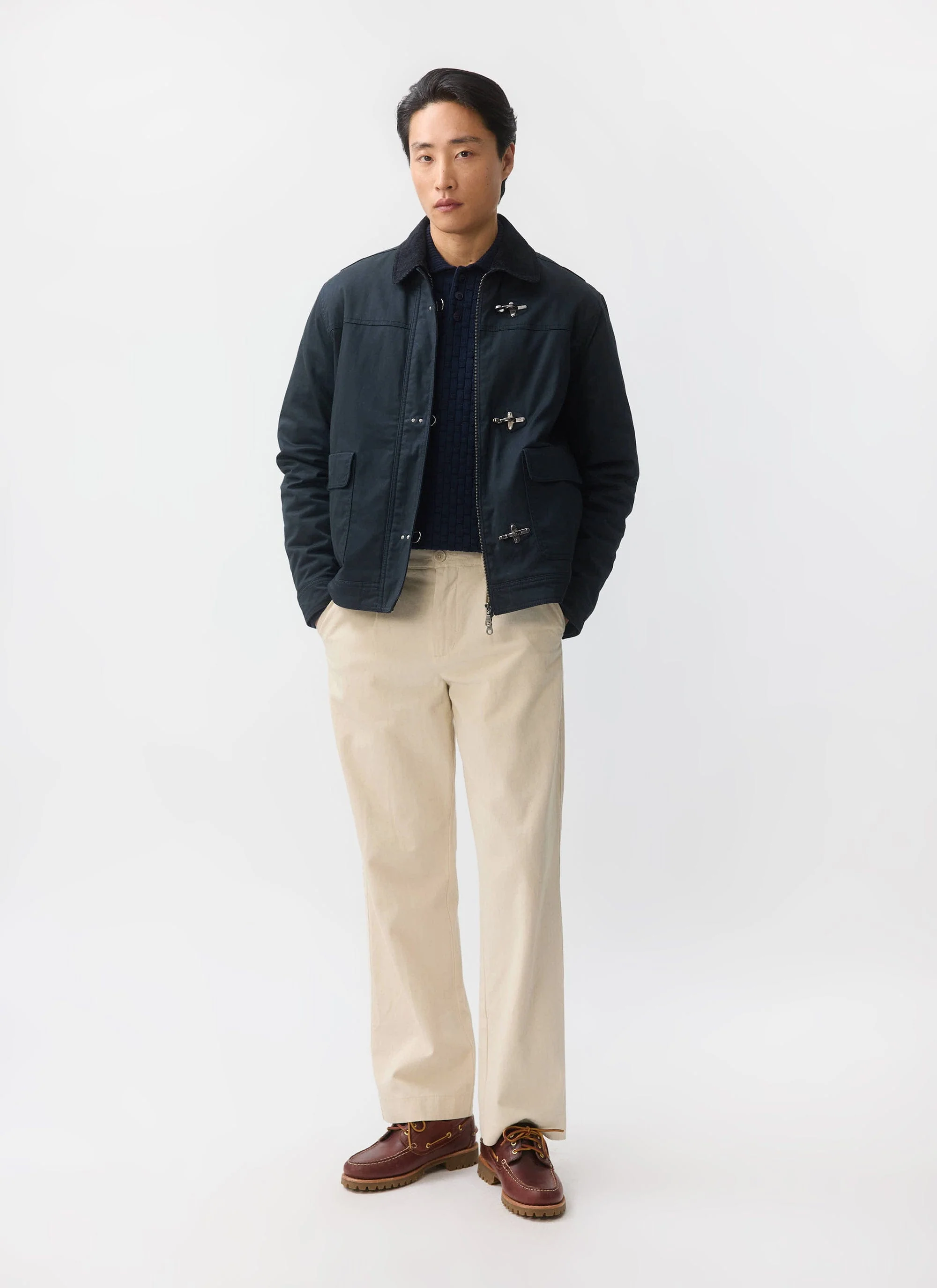 Fontane Wax Jacket | Navy