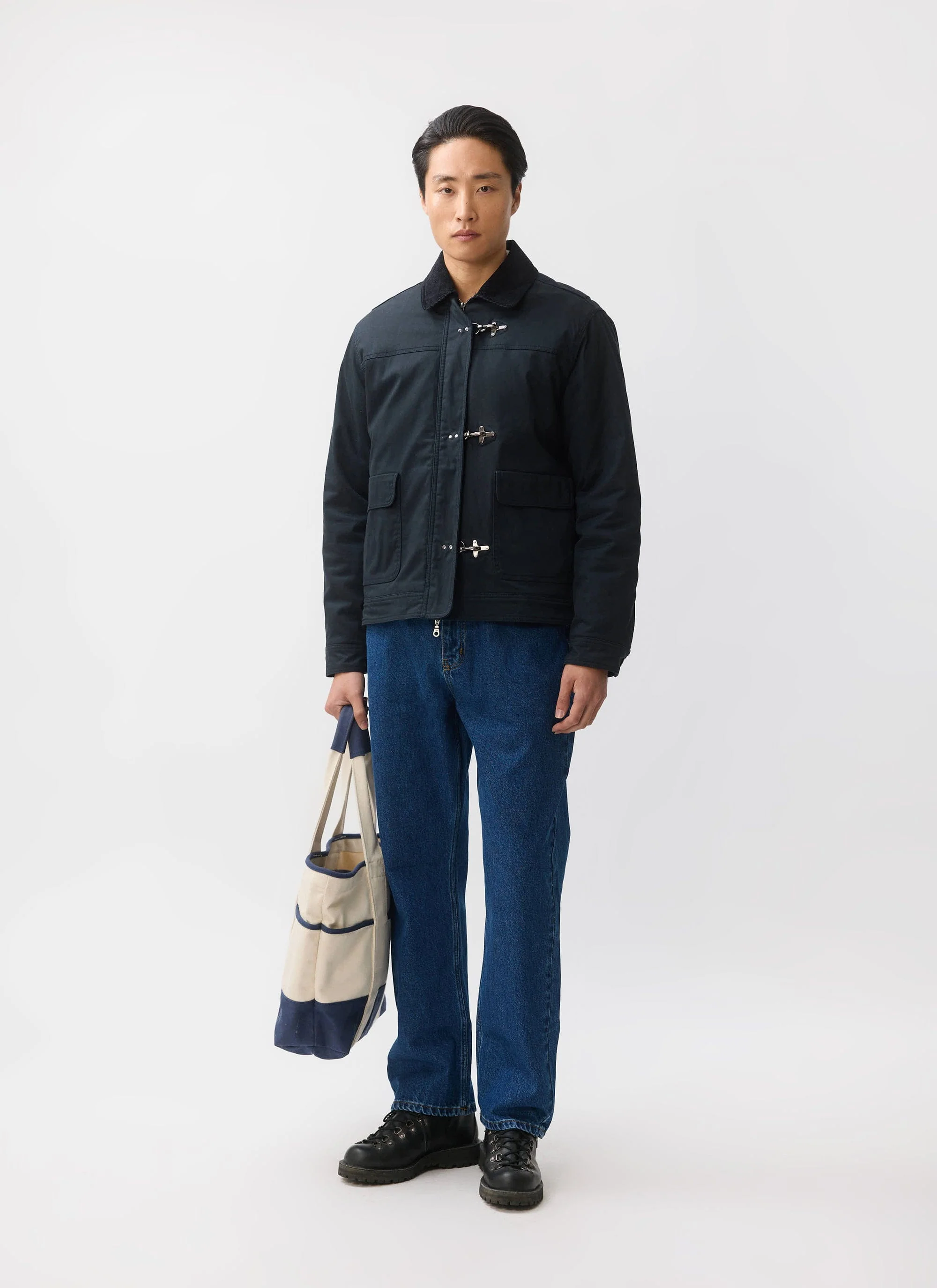 Fontane Wax Jacket | Navy