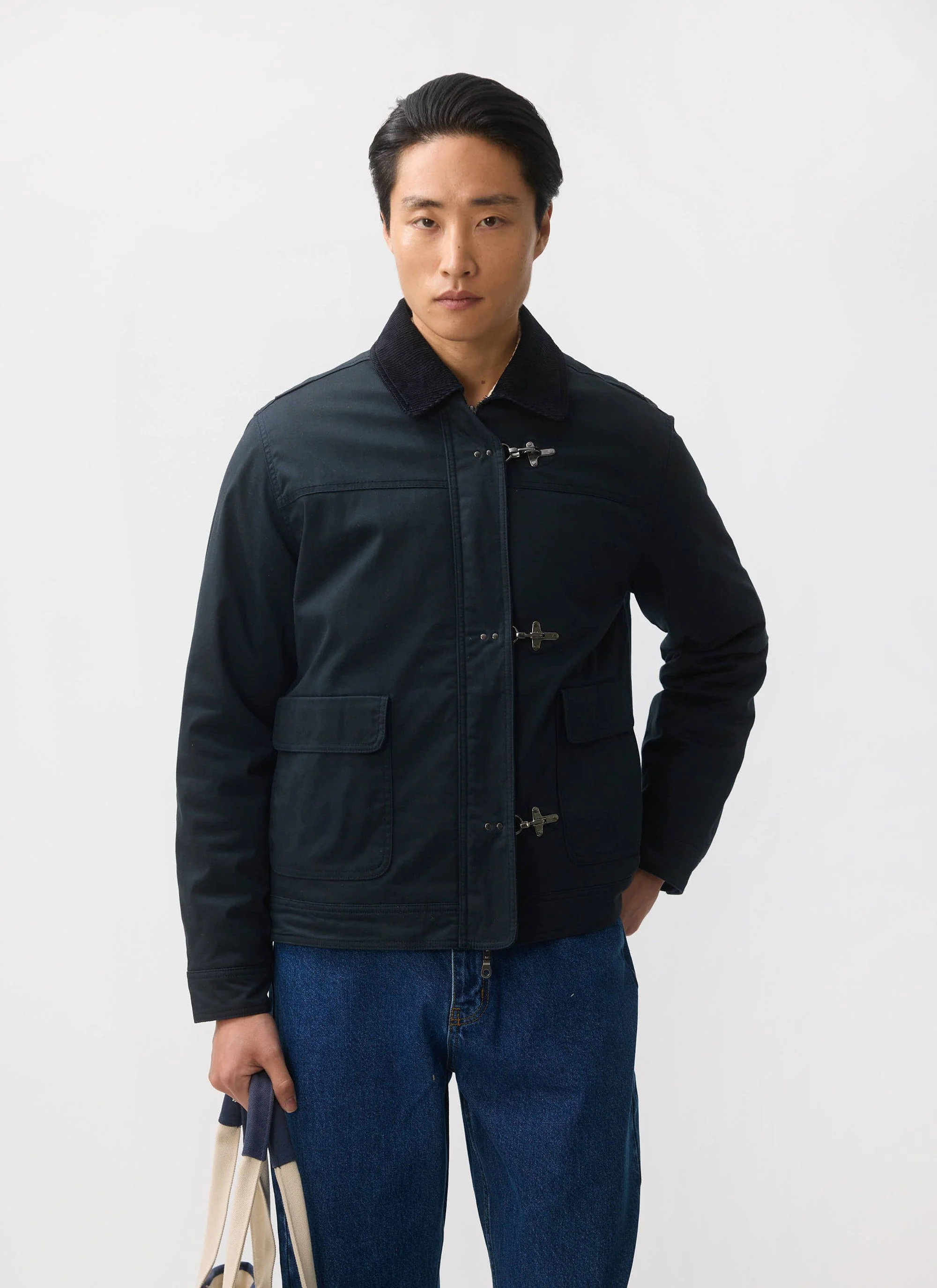 Fontane Wax Jacket | Navy