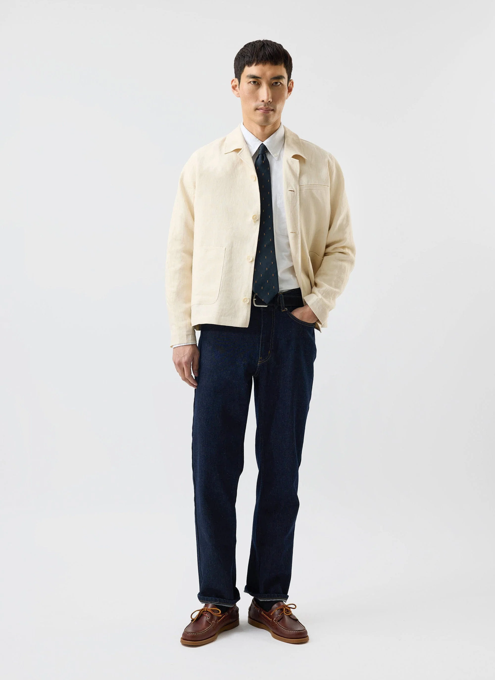 Relaxed Linen Overshirt | Cream