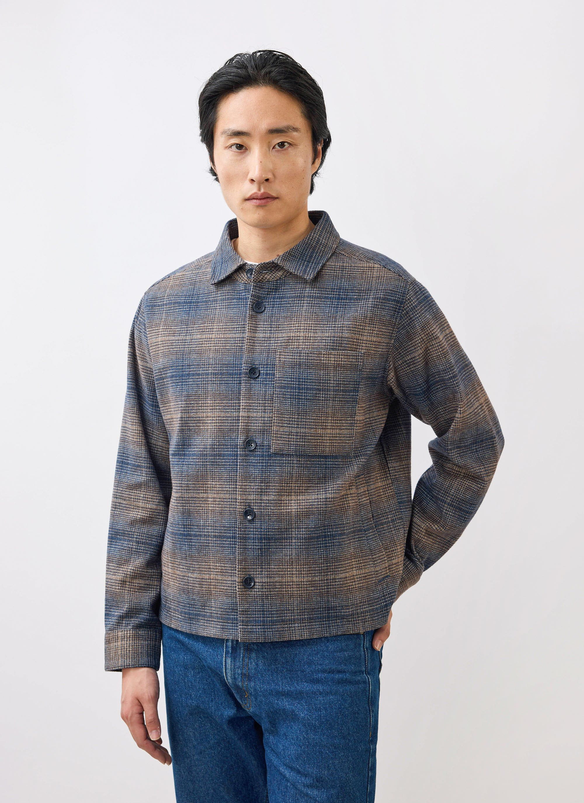 3820-luton-check-overshirt-brown-1.jpg Luton Check Overshirt | Brown