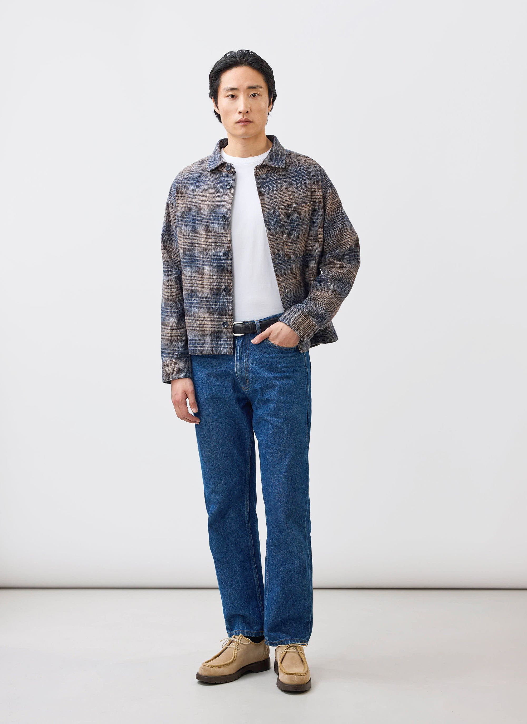 3820-luton-check-overshirt-brown-2.jpg Luton Check Overshirt | Brown
