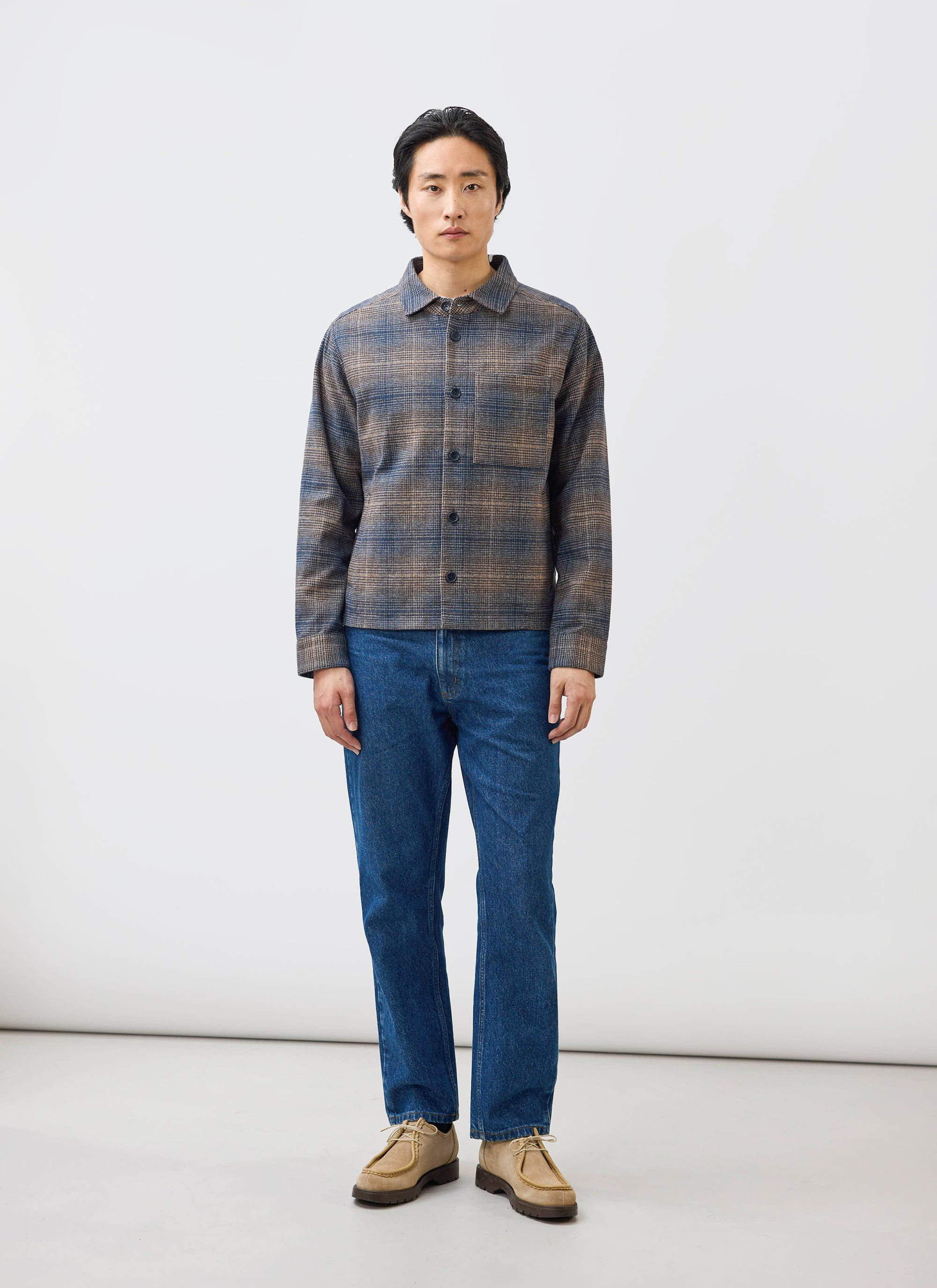 3820-luton-check-overshirt-brown-5.jpg Luton Check Overshirt | Brown