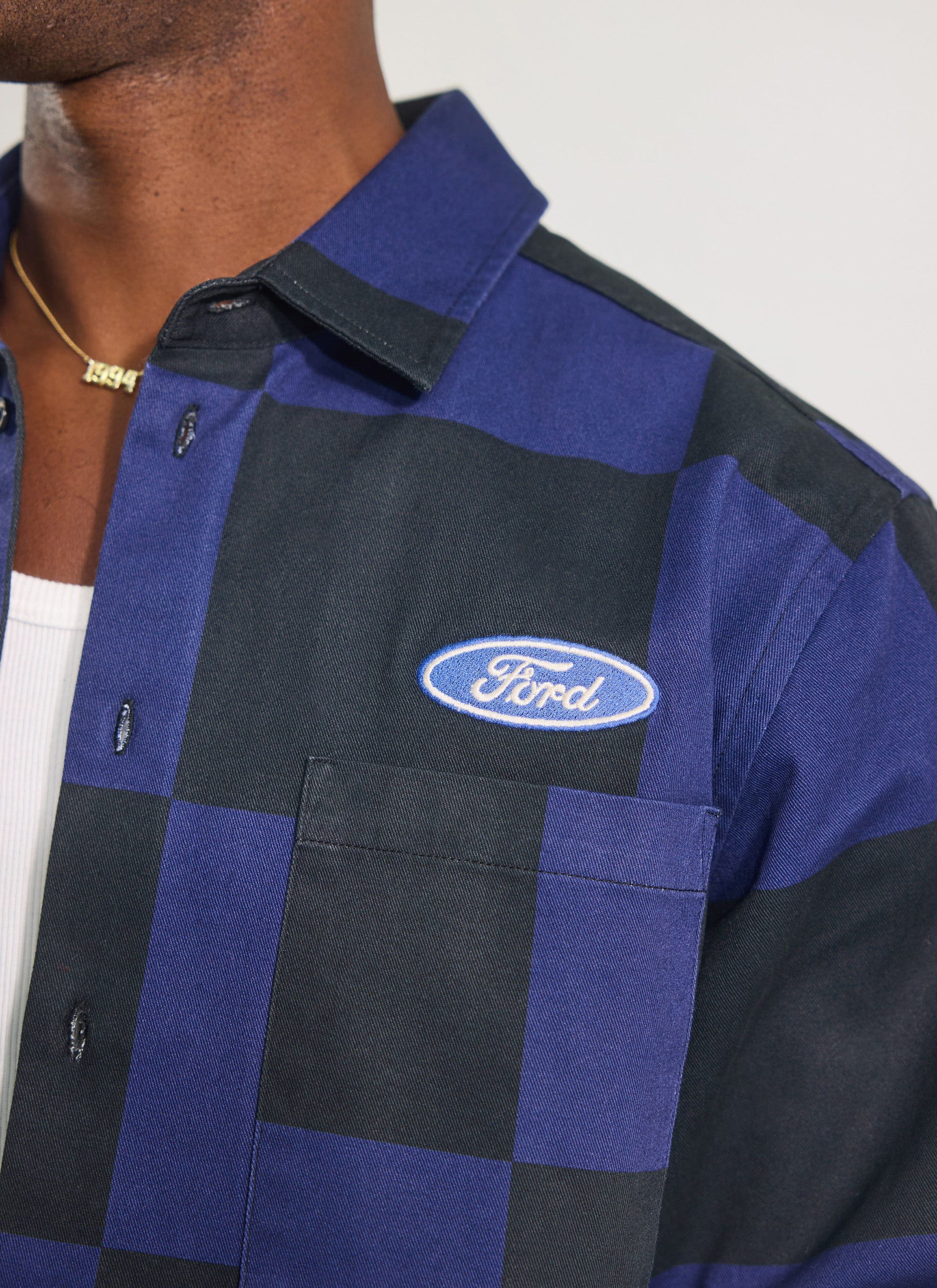 3834-printed-overshirt-percival-x-ford-navy-3.jpg Printed Overshirt | Percival x Ford | Navy