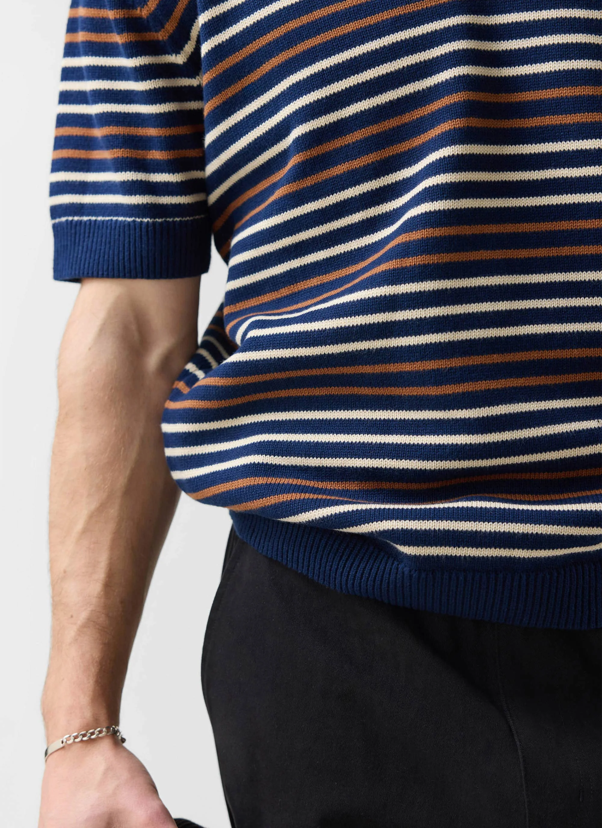 3848-douglas-boxy-knitted-polo-cotton-navy-3.webp Douglas Boxy Knitted Polo | Cotton | Navy