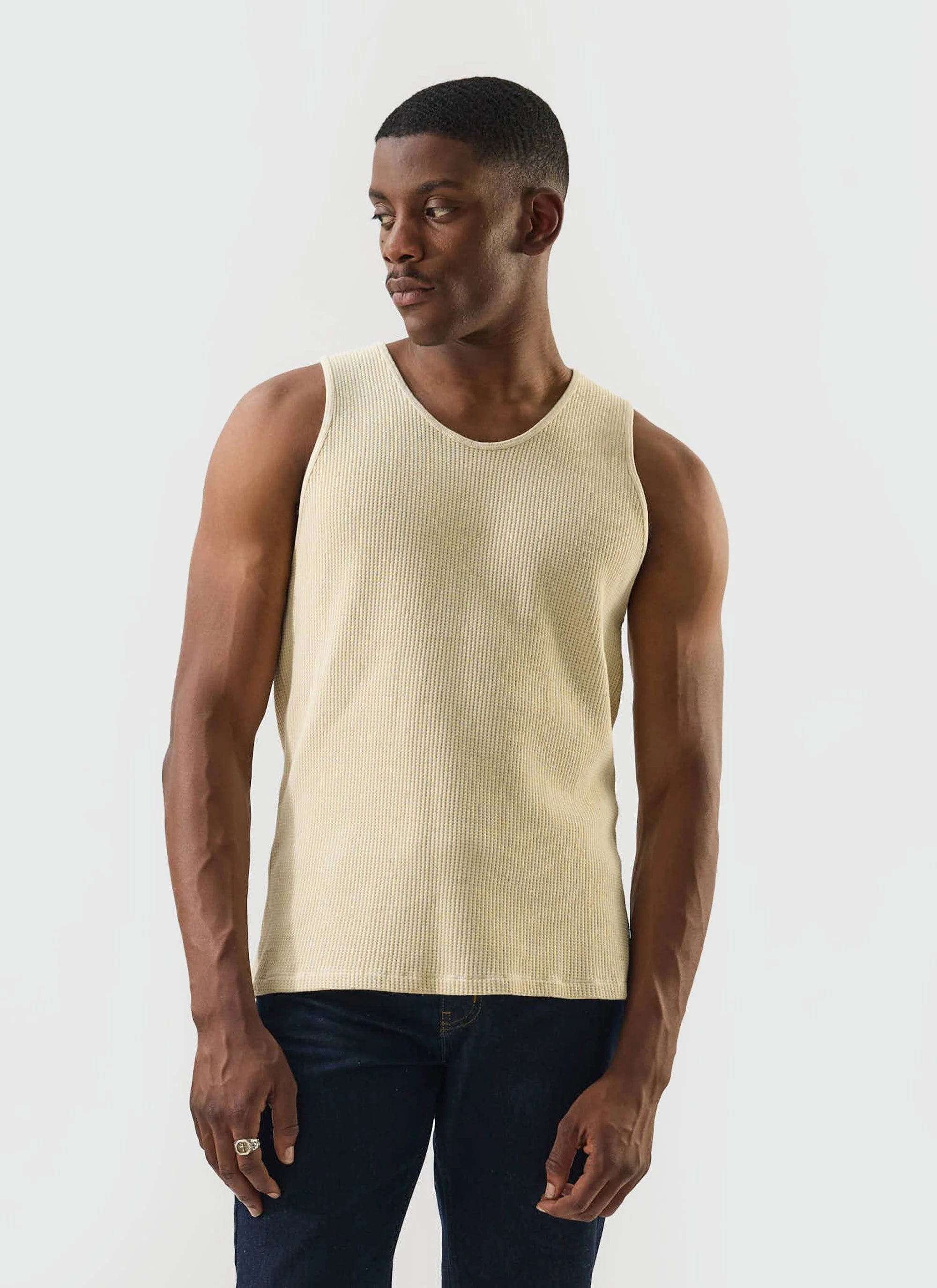 3890-cotton-waffle-vest-cream-2.webp Cotton Waffle Vest | Cream