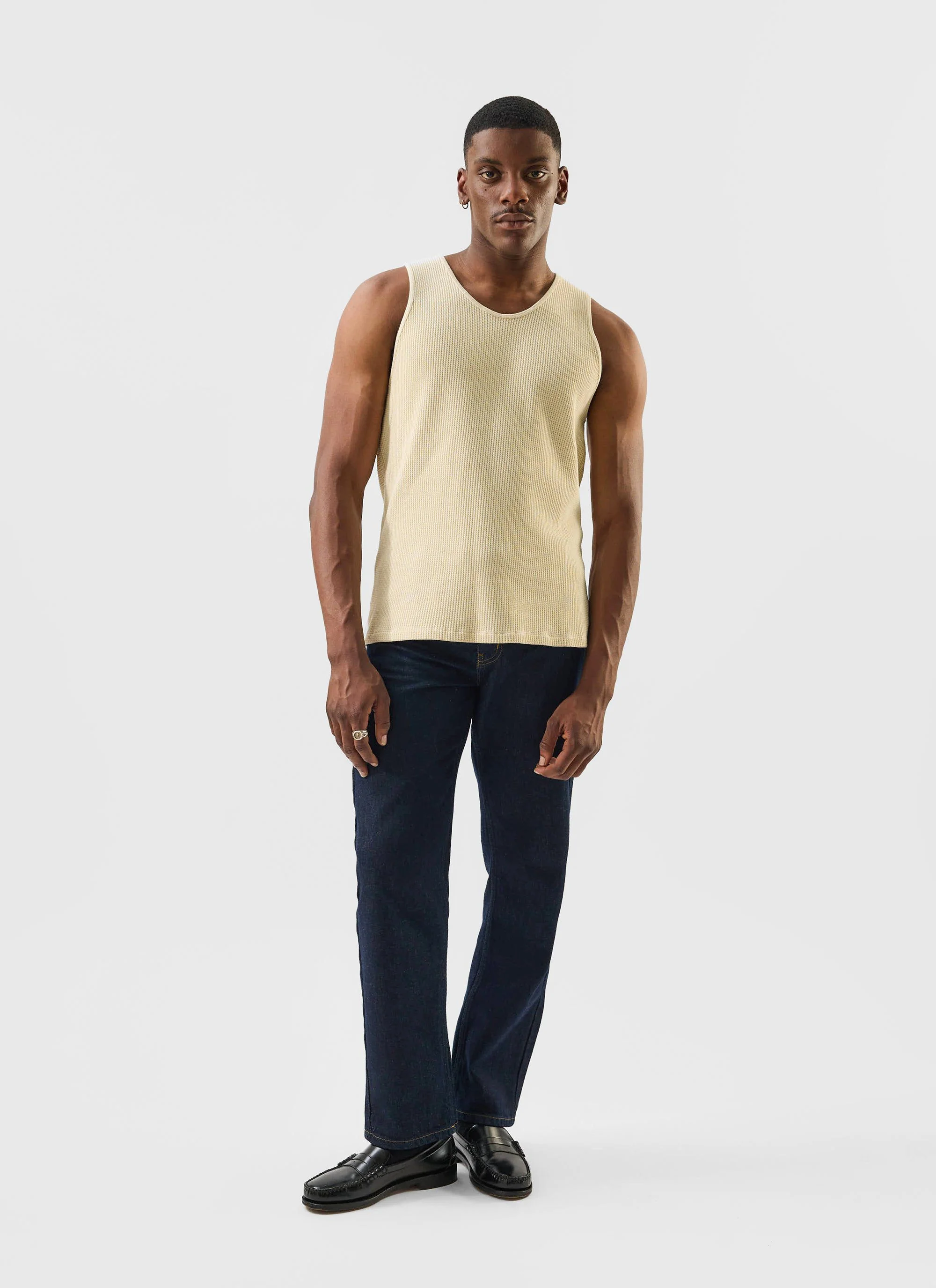 3890-cotton-waffle-vest-cream-5.webp Cotton Waffle Vest | Cream