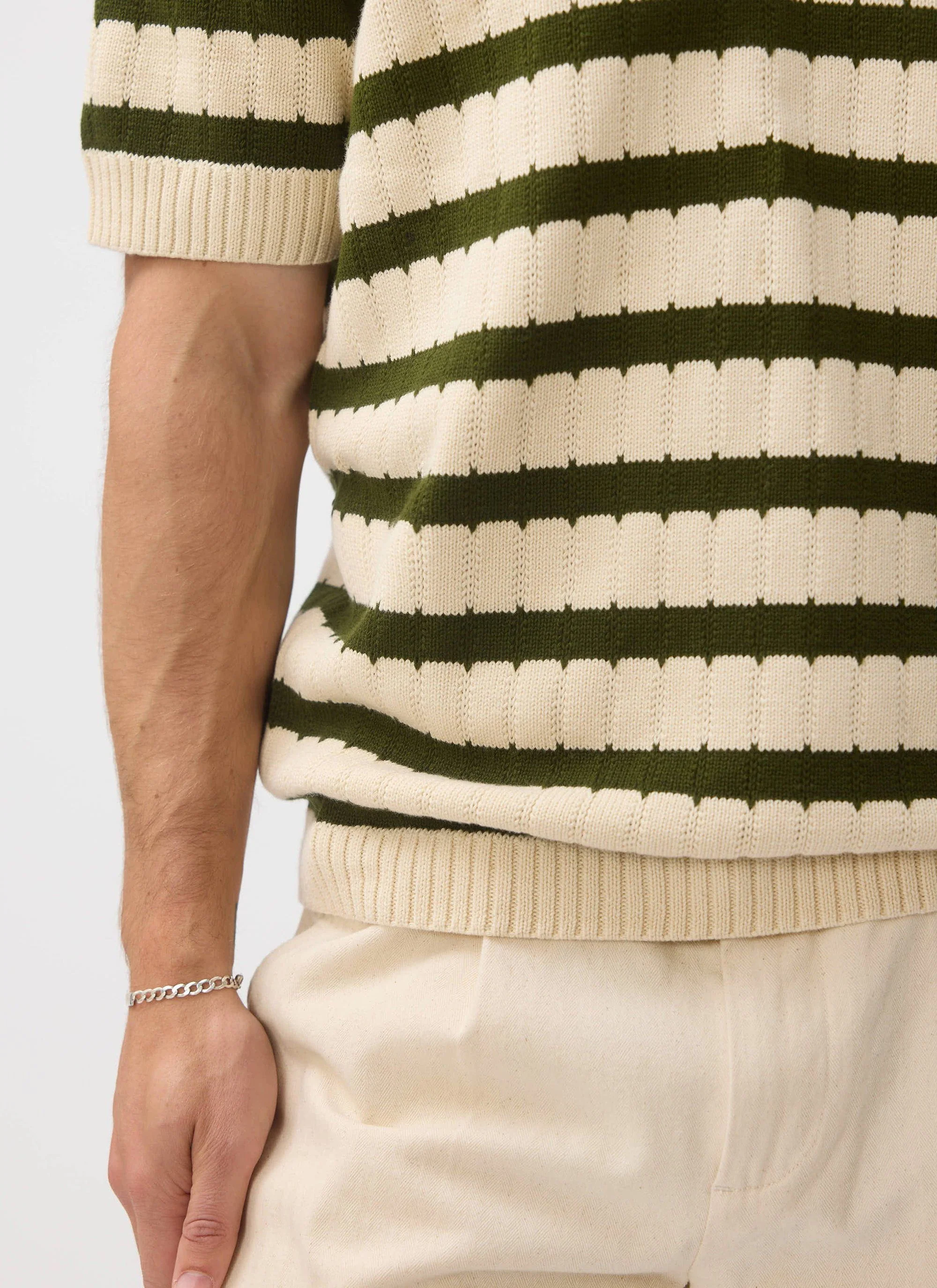 3897-stine-knitted-polo-cotton-cream-3.webp Stine Knitted Polo | Cotton | Cream
