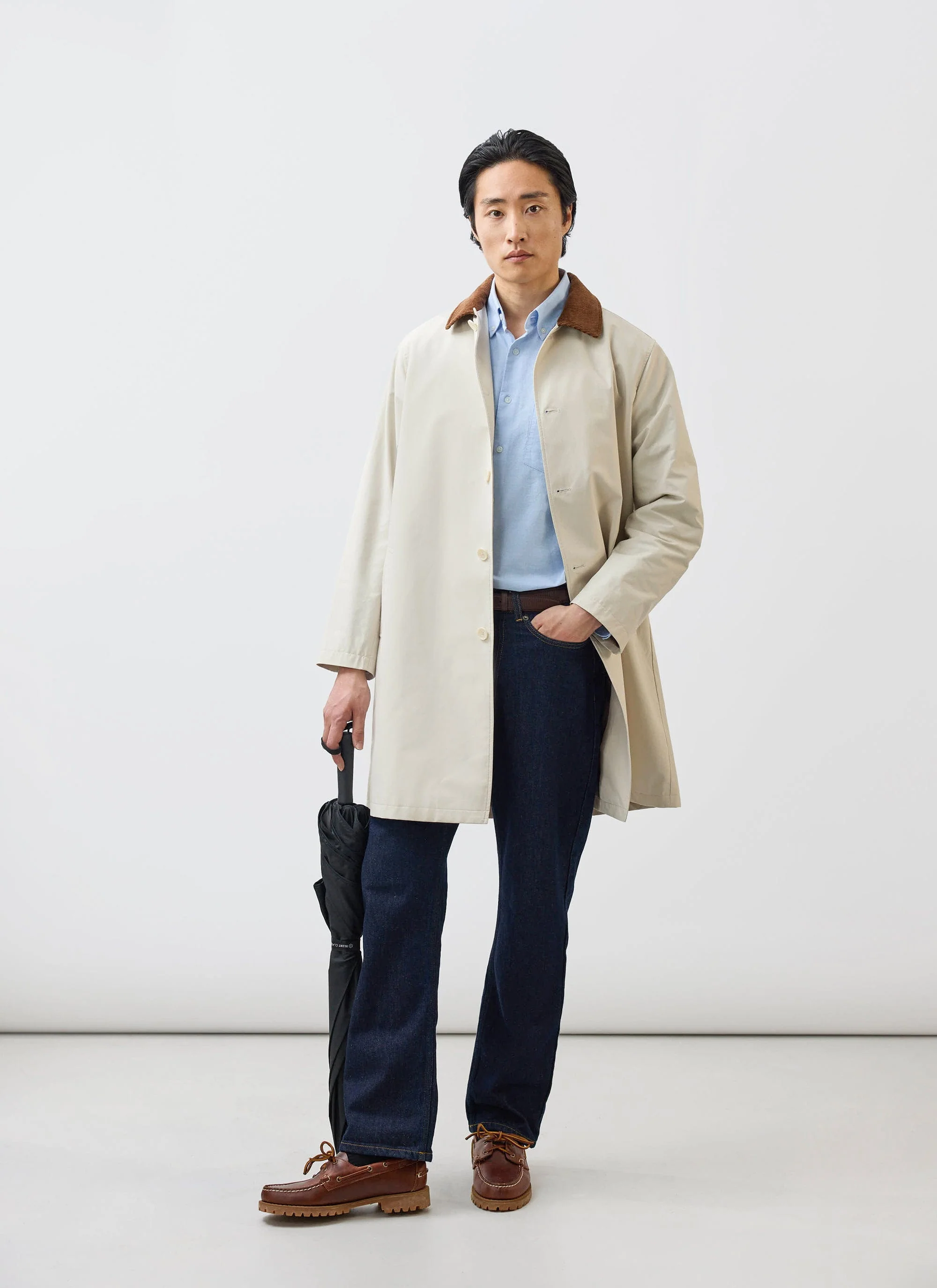 3904-cord-collar-relaxed-trench-coat-cotton-stone-4.webp Cord Collar Relaxed Trench Coat | Cotton | Stone
