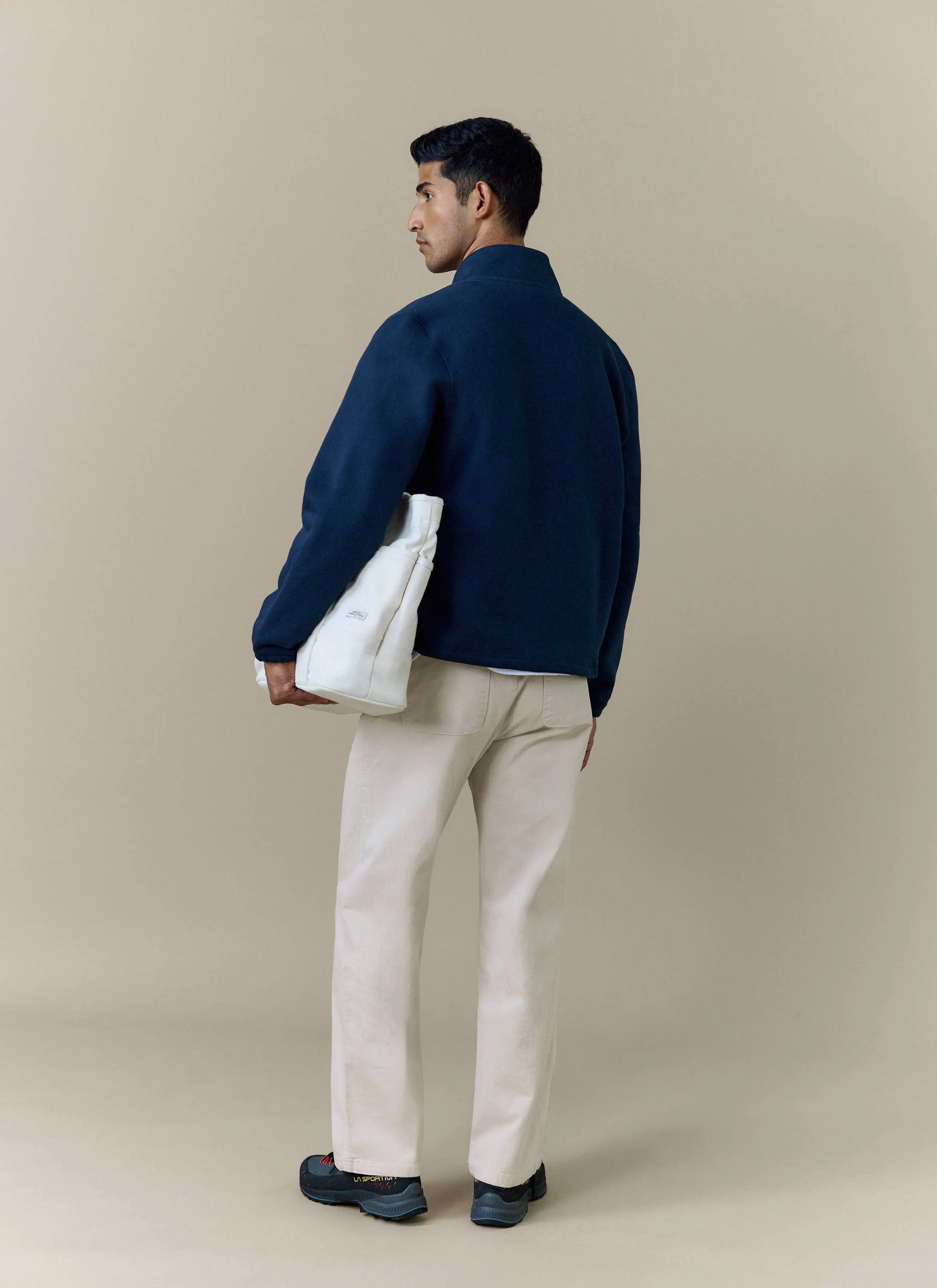395-curtis-boxy-zip-funnel-neck-sweatshirt-cotton-navy-6.webp Curtis Boxy Zip Funnel Neck Sweatshirt | Cotton | Navy